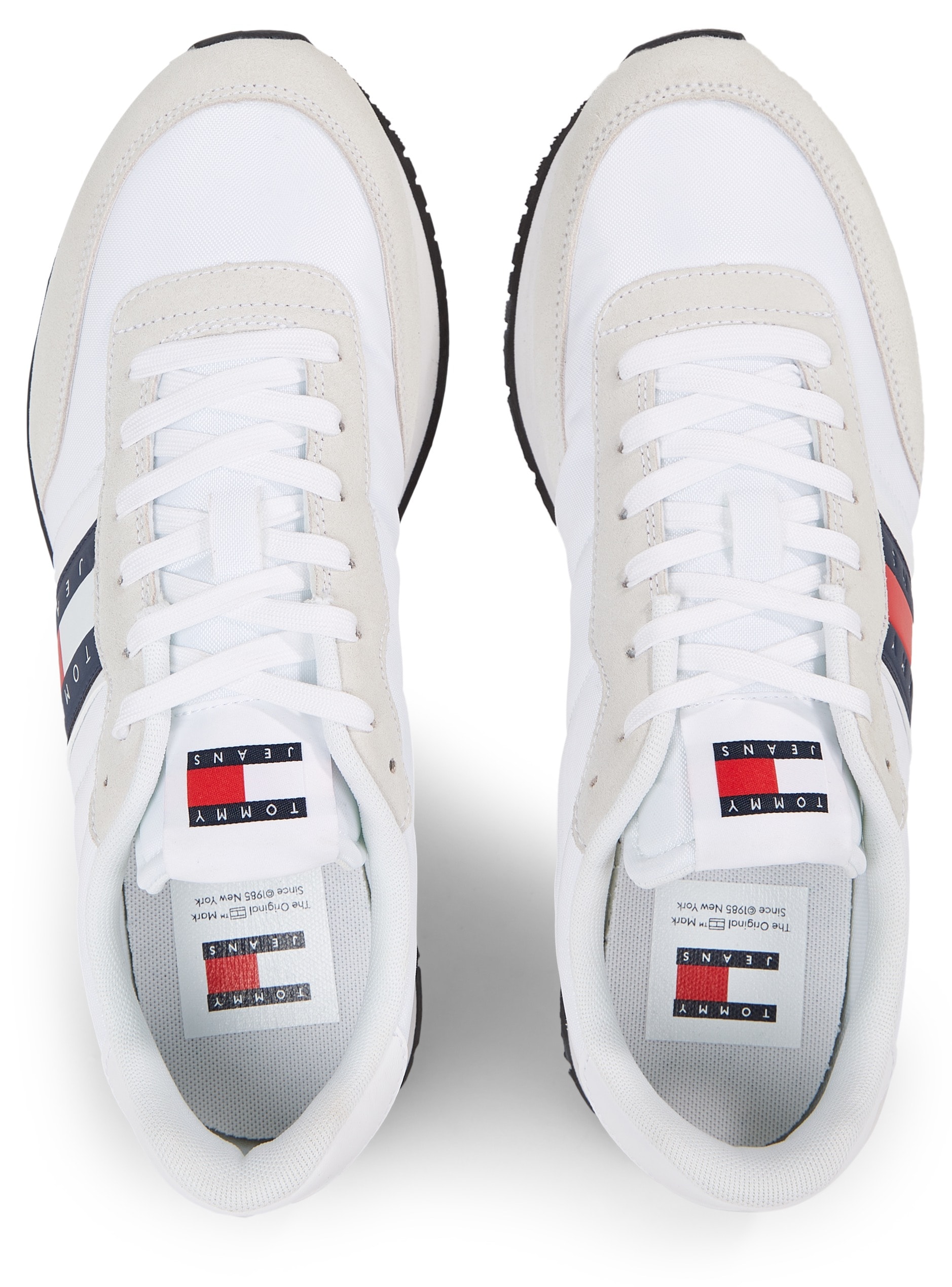 Tommy Jeans Sneaker »TJM RUNNER CASUAL ESS«, mit seitlicher Logoflagge, Freizeitschuh, Halbschuh, Schnürschuh