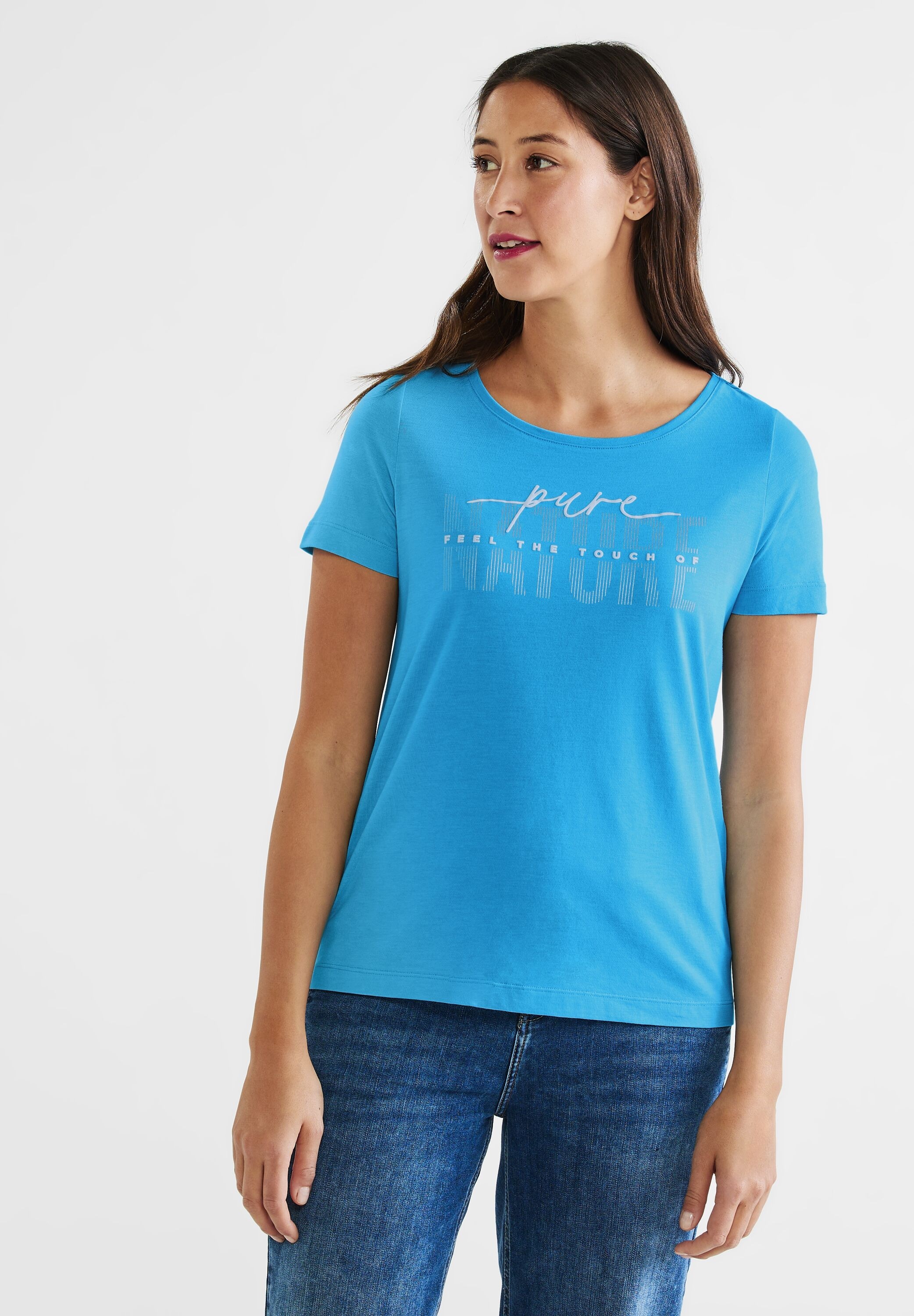 STREET BAUR mit T-Shirt, Schriftzug schimmerndem ONE | bestellen für