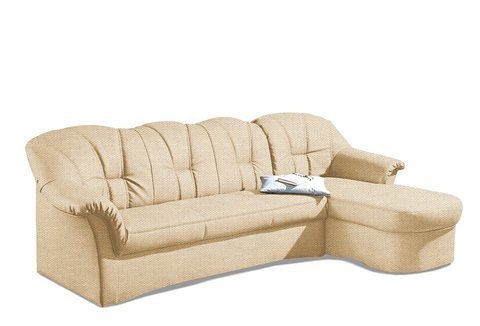 DOMO collection Ecksofa Papenburg L-Form, in großer Farbvielfalt, wahlweise mit Bettfunktion