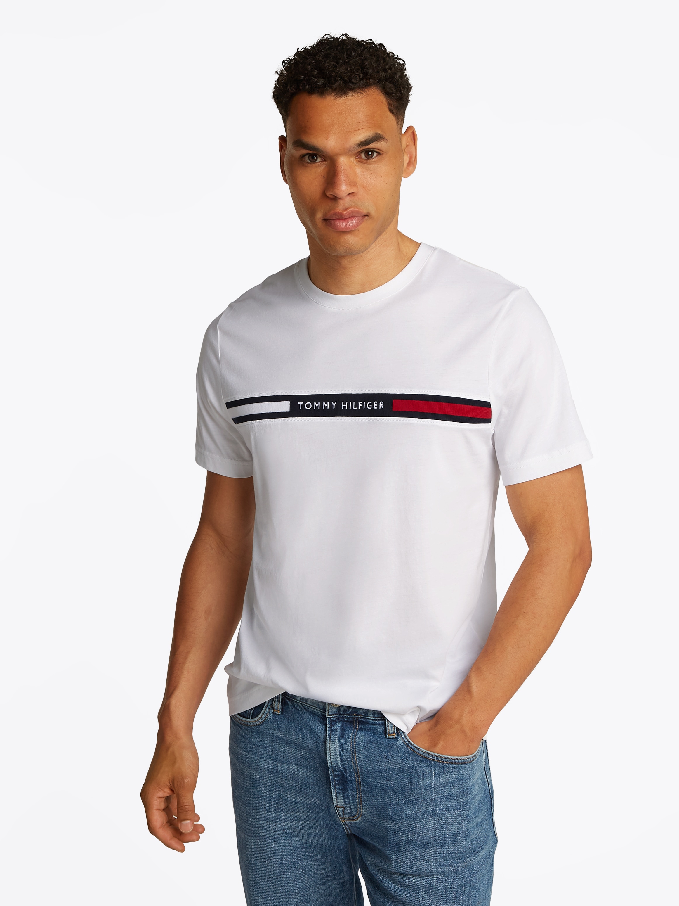 Tommy Hilfiger T-Shirt »HILFIGER CHEST INSERT TEE«