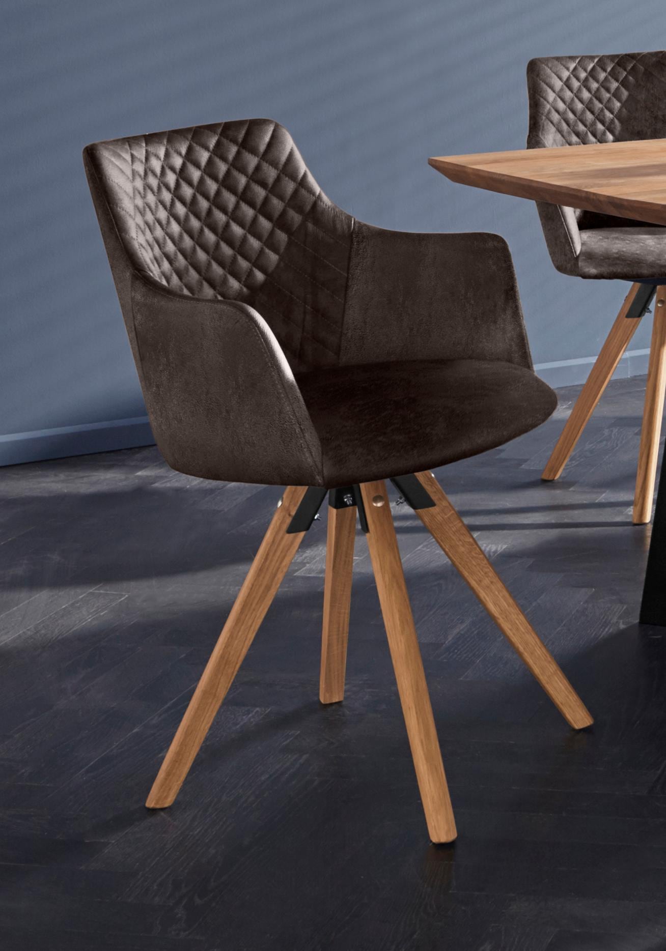 Home affaire Armlehnstuhl "LISABON" (Set) 2 Stk.mit Drehfunktion, Bezug aus günstig online kaufen