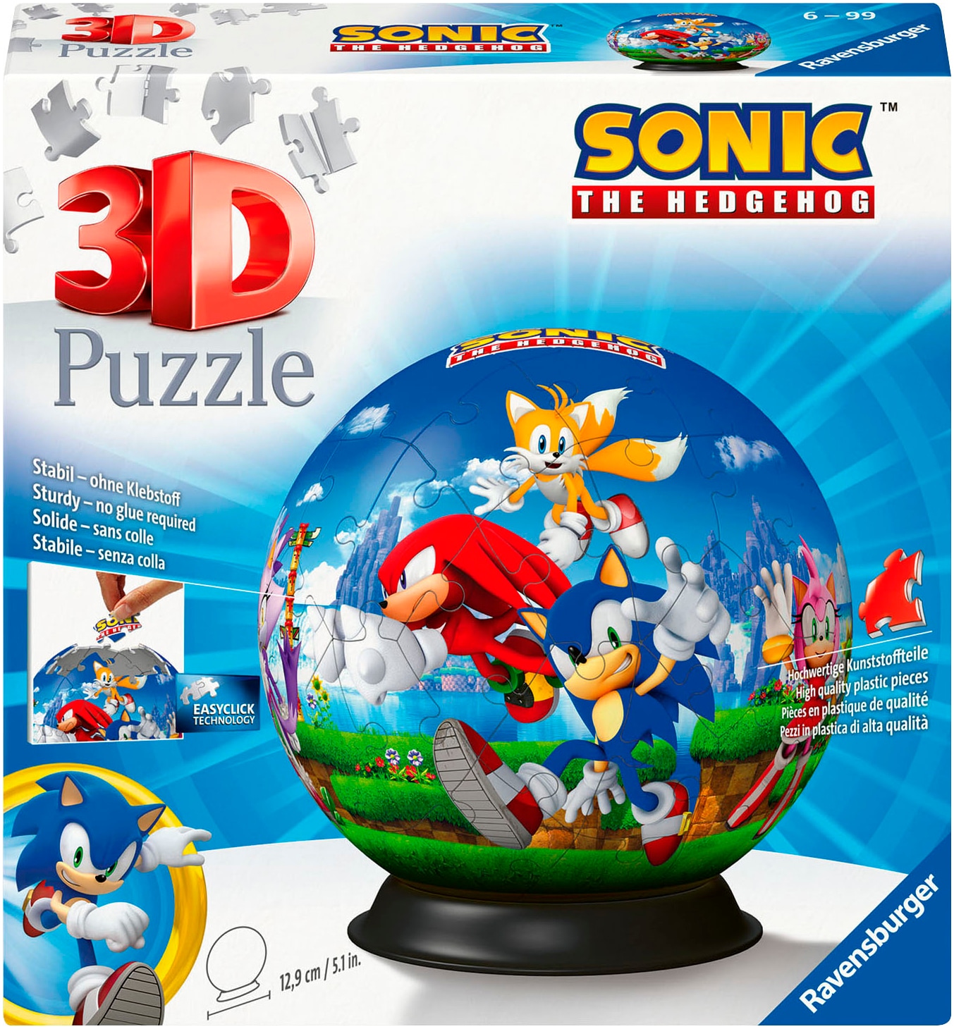 Ravensburger Puzzleball »Sonic the Hedgehog«, (72 tlg.), Made in Europe; FSC® - schützt Wald - weltweit