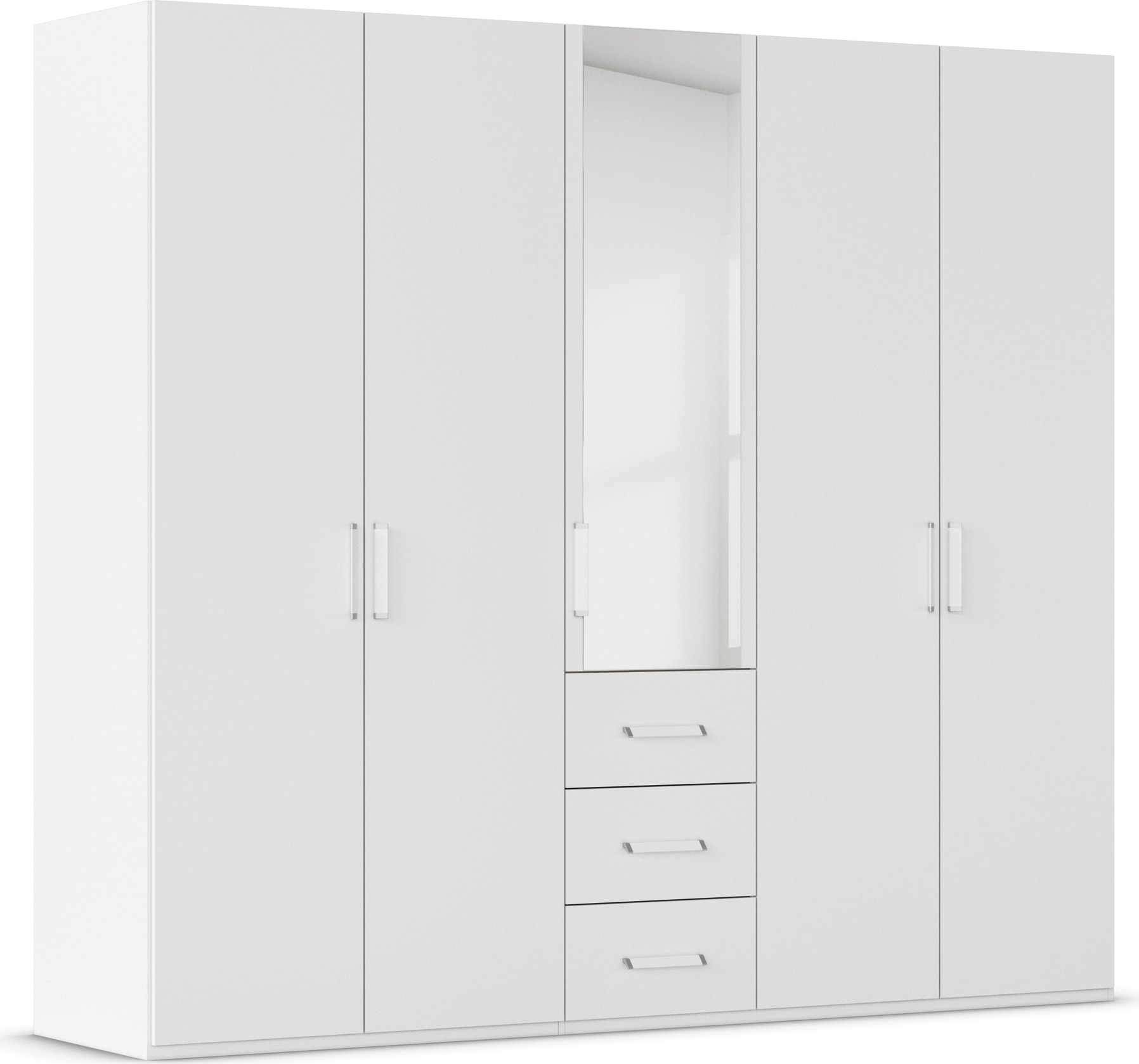 rauch Drehtürenschrank "Kleiderschrank Schrank Garderobe Schlafzimmerschrank EVELYN" in 2 Höhen 197 oder 210 cm erhältlich, inkl. SOFT-CLOSE-FUNKTION, in elegantem Stil mit Schubladen 3 Breiten und 2 Höhen MADE IN GERMANY