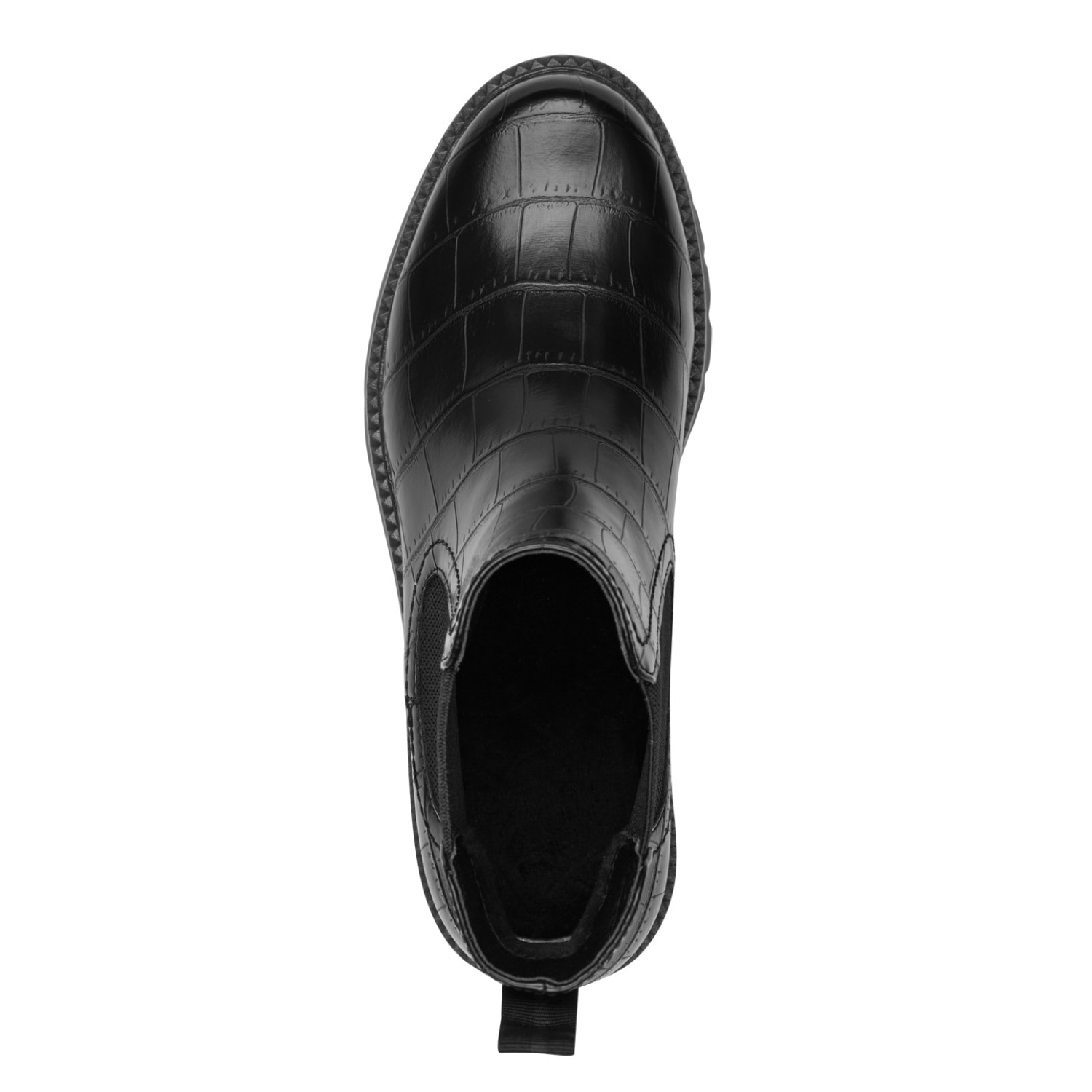 Tamaris Chelseaboots  Blockabsatz, Stiefelette in angesagter Krokooptik