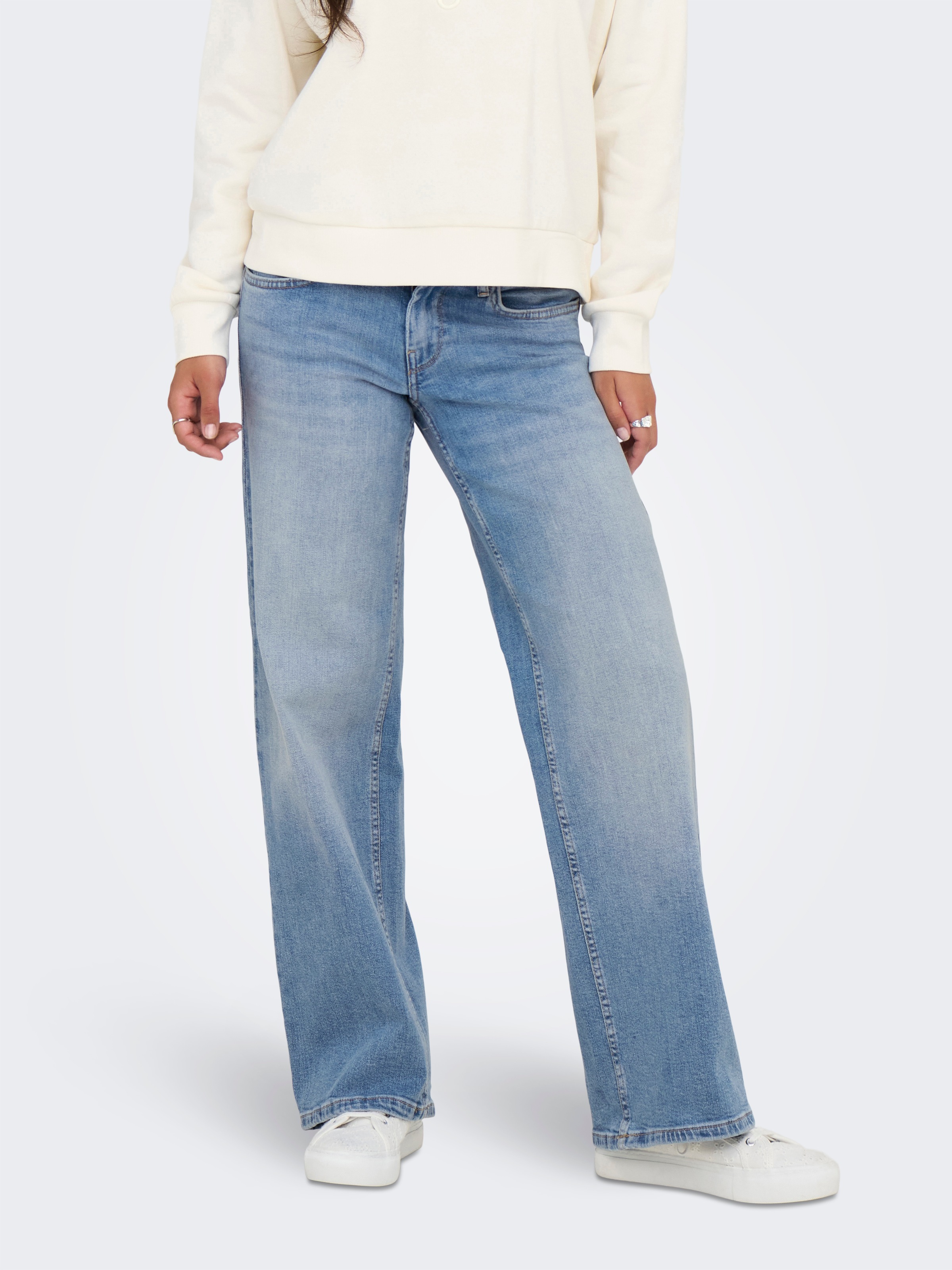 ONLY Low-rise-Jeans "ONLJUDY-O LW WIDE LEG DNM TAI433 NOOS" günstig online kaufen