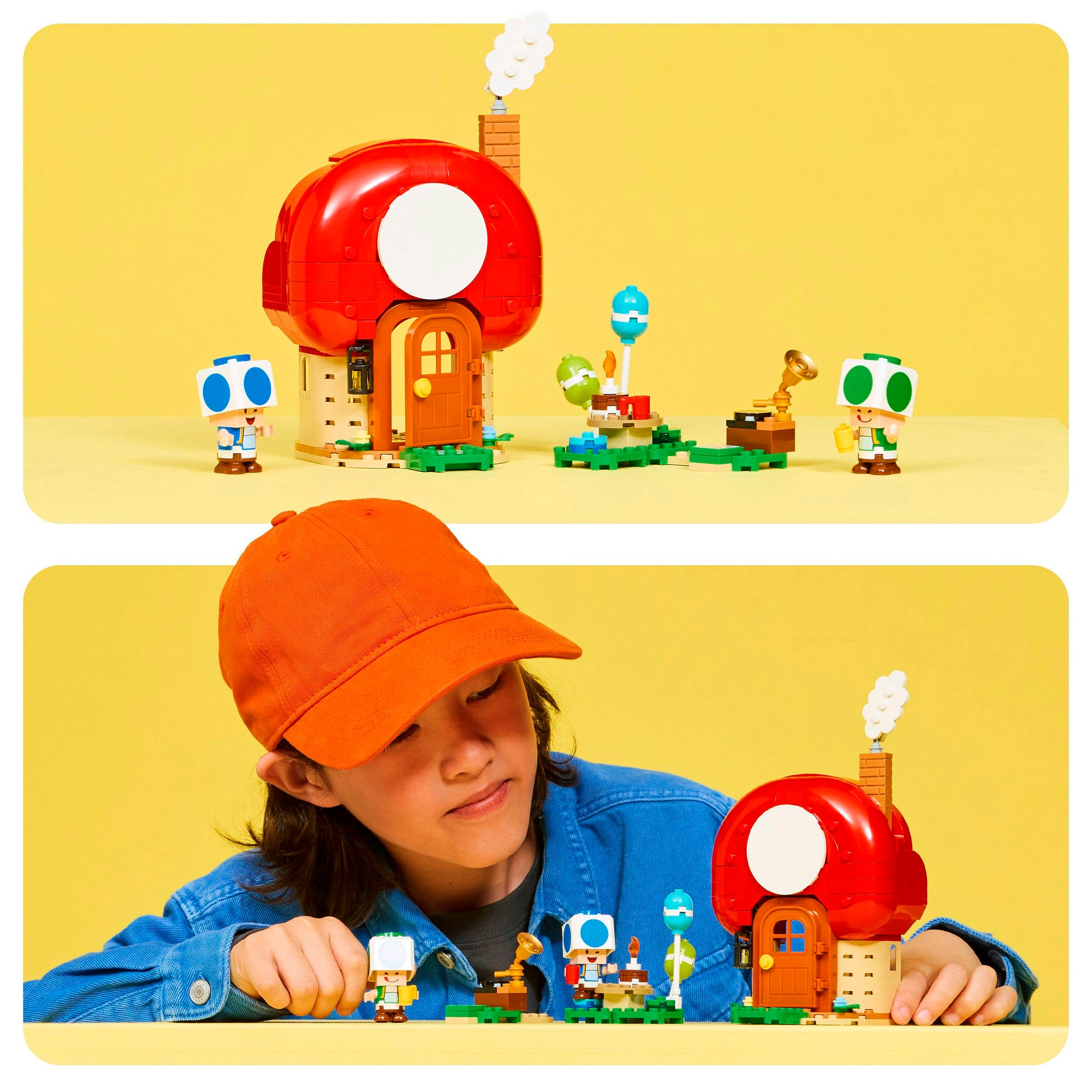 LEGO® Konstruktionsspielsteine »Party beim Toad-Haus (72041), LEGO Super Mario«, (276 St.), Made in Europe