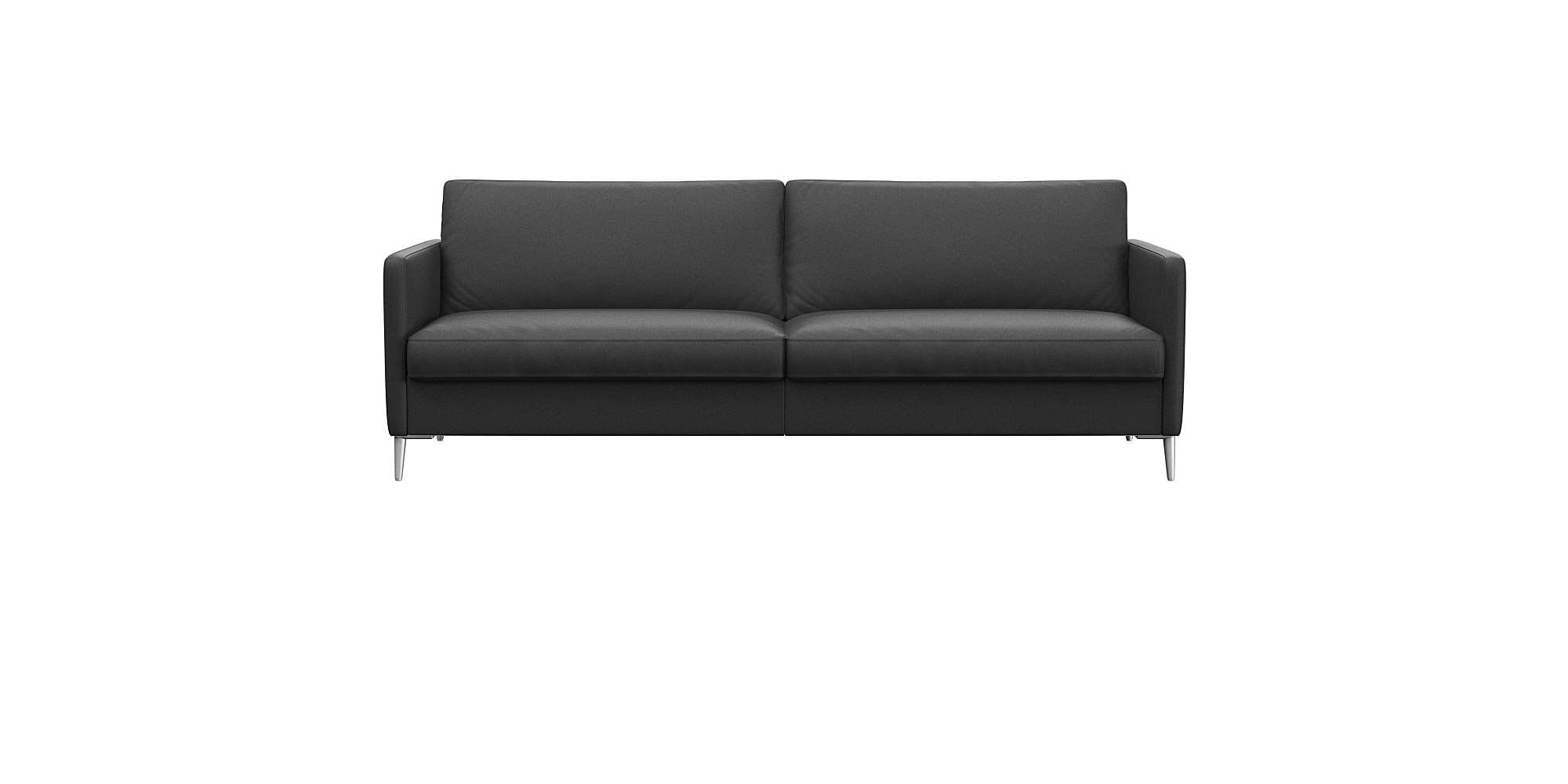 FLEXLUX 3-Sitzer "Fiore, super Sitzkomfort durch Kaltschaum im Sitz" schmale Armlehnen, Füße Alu