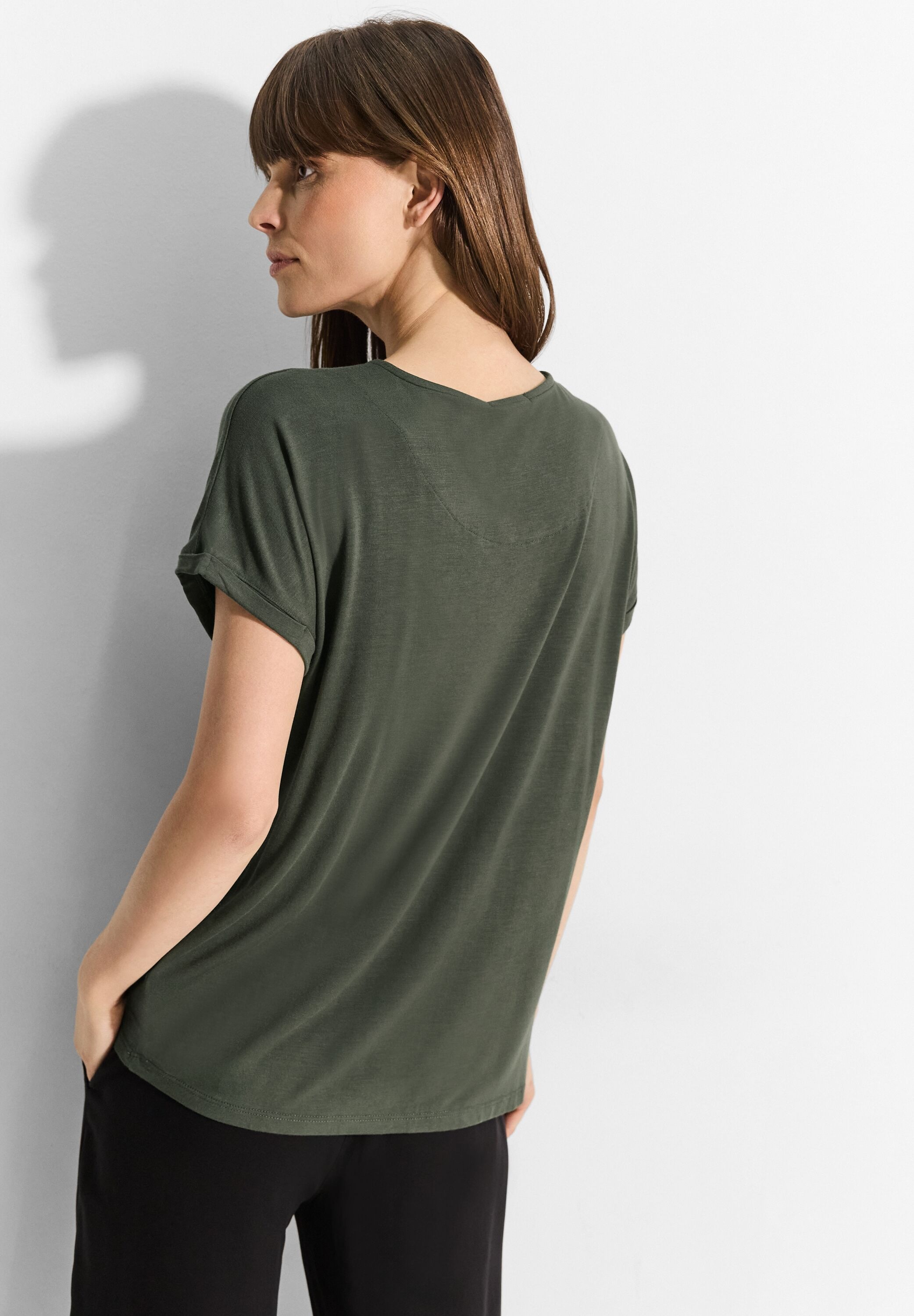 Cecil T-Shirt, aus softer Viskose
