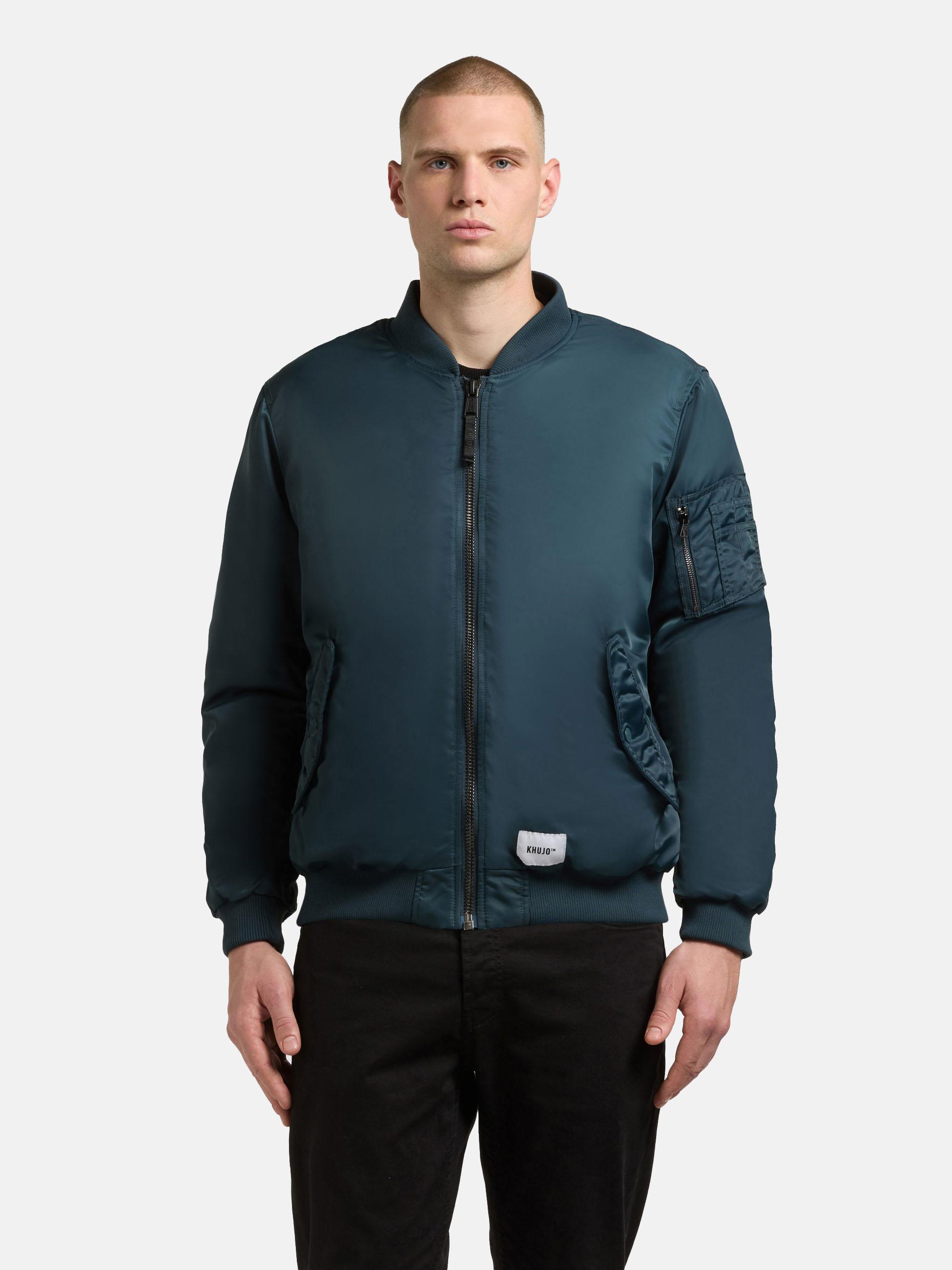 khujo Bomberjacke "Adon" ohne Kapuze Leichte Winterjacke in Shiny-Optik
