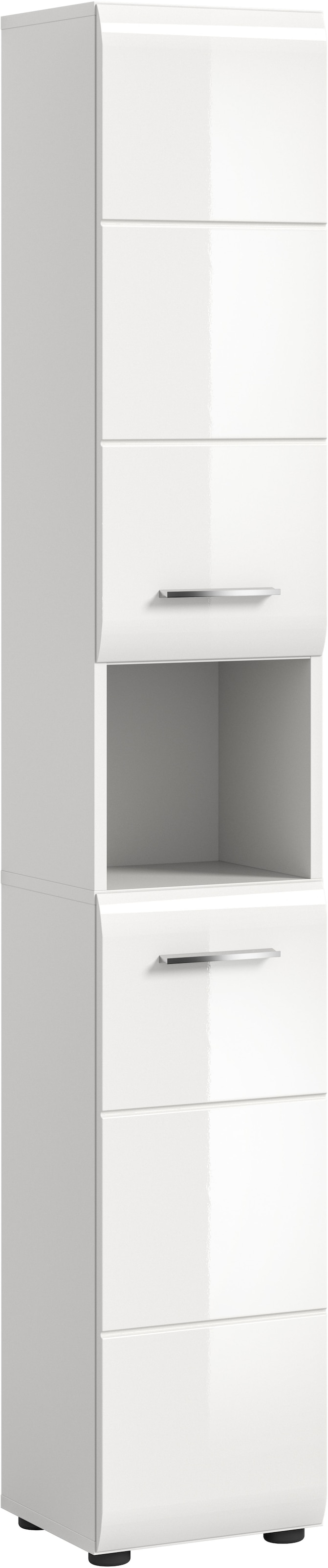 welltime Stauraumschrank 1 Stk. tlg. Florenz, Hochschrank, Weiß Hochglanz T günstig online kaufen