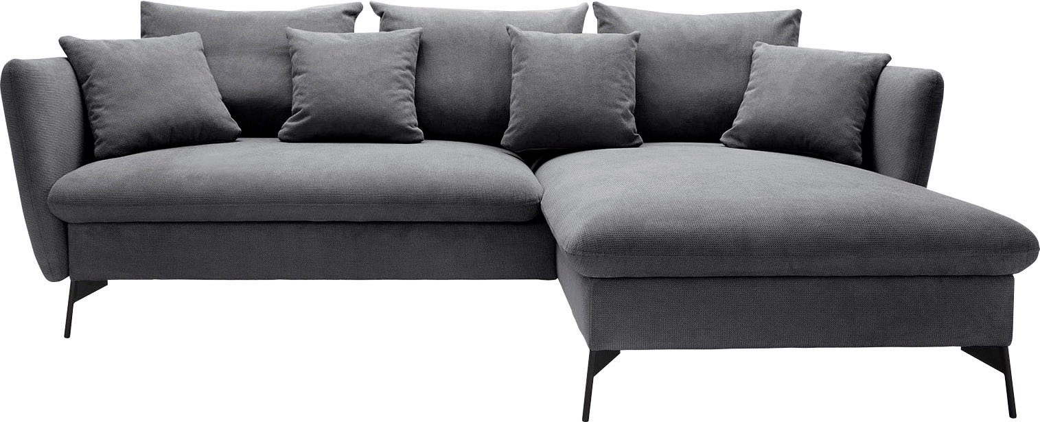 OTTO home Ecksofa "LIVORNO,258 cm, L-Form," Schlaffunktion u. Bettkasten (1 günstig online kaufen