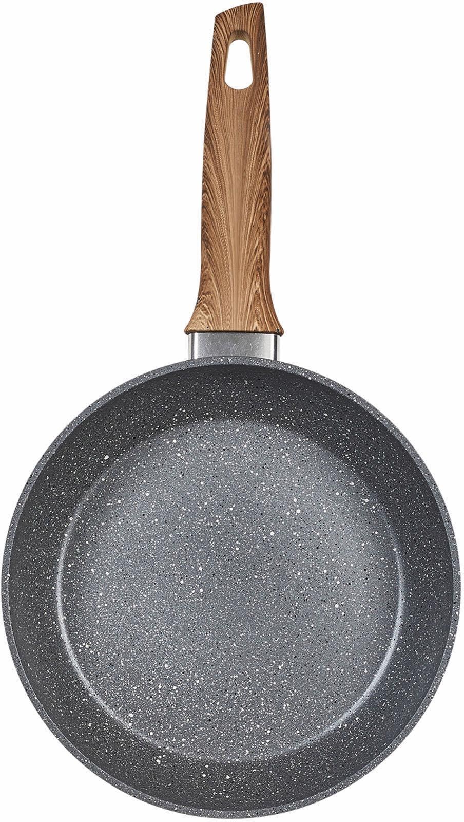 KING Pfannen-Set »Essential«, Aluminium, (Set, 3 tlg., 1x Bratpfanne Ø 20 cm, 1x Bratpfanne Ø 28 cm, 1x Bratpfanne Ø 24 cm), Induktion
