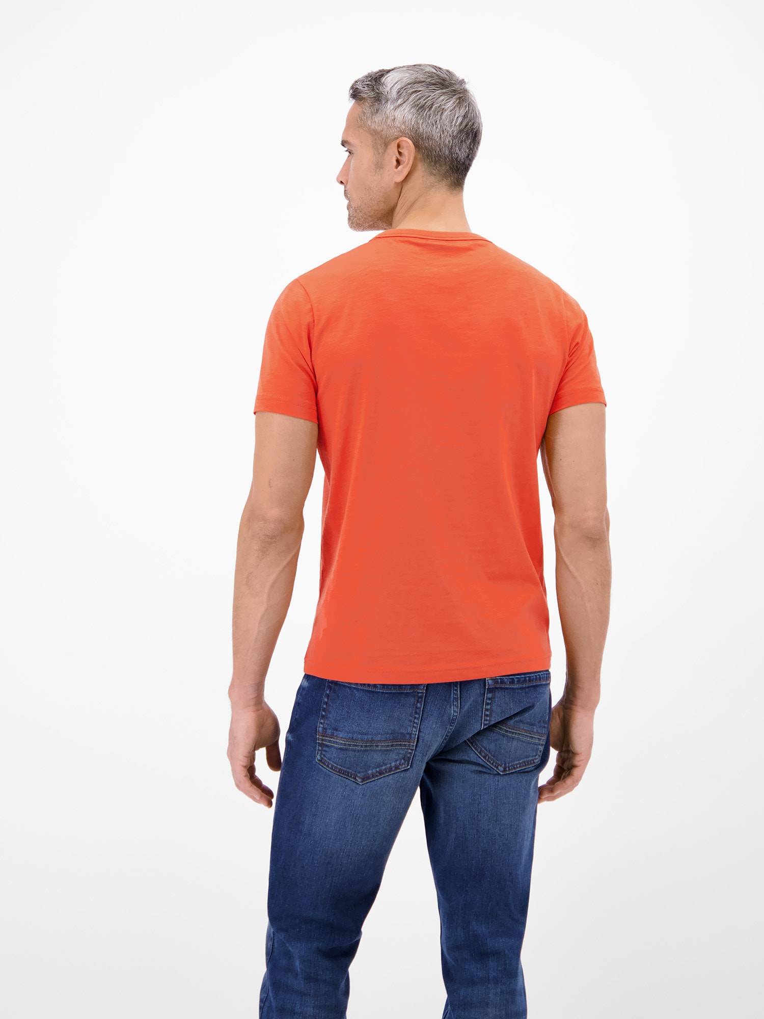 LERROS T-Shirt »T-Shirt mit Brustprint und Rundhalsausschnitt«