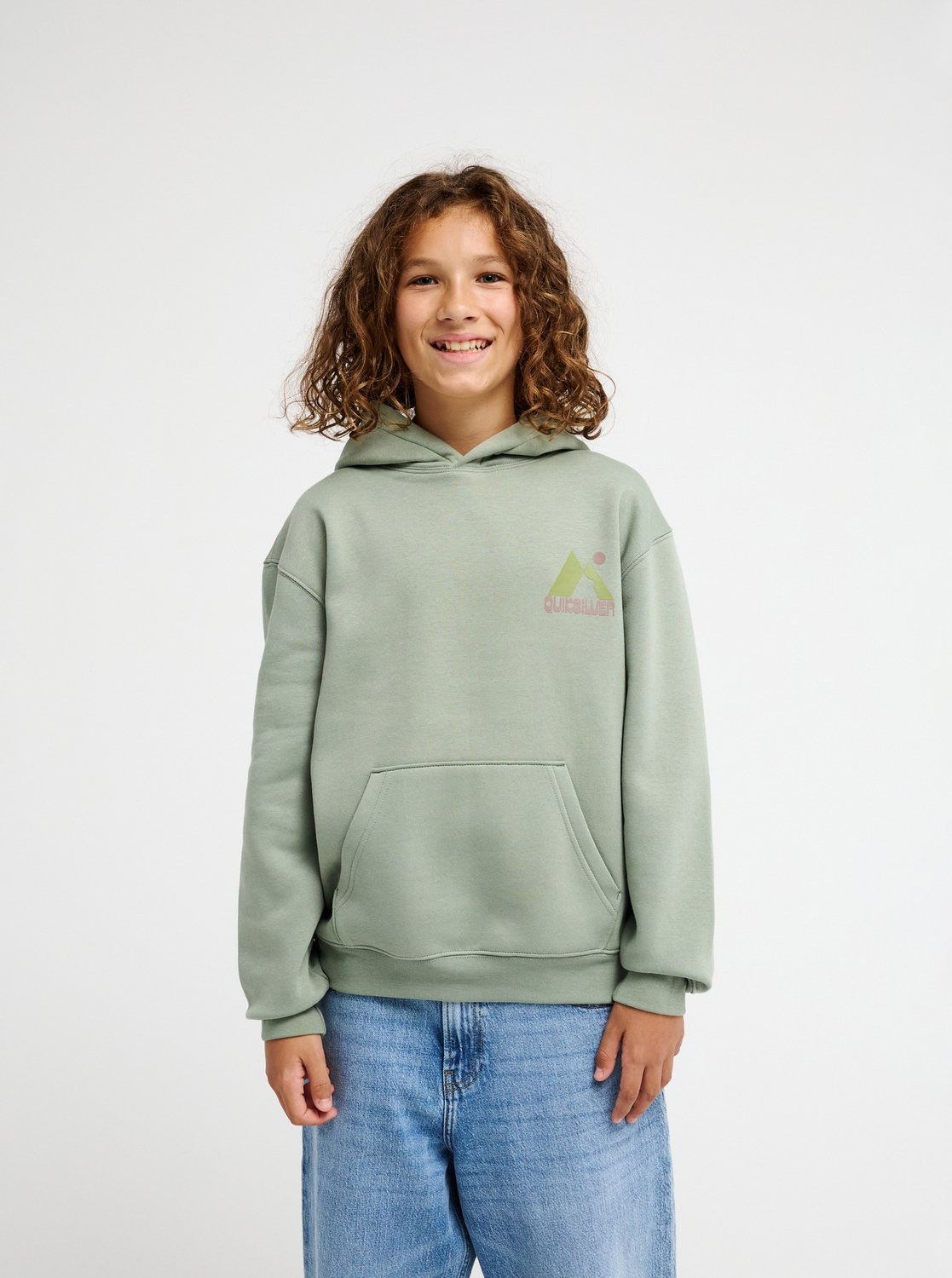 Quiksilver Kapuzensweatshirt "GRAPHIC HOODIE OVERSIZED YOUTH", für Kinder, mit Kapuze, Oversized Schnitt, aus Baumwolle und Polyester