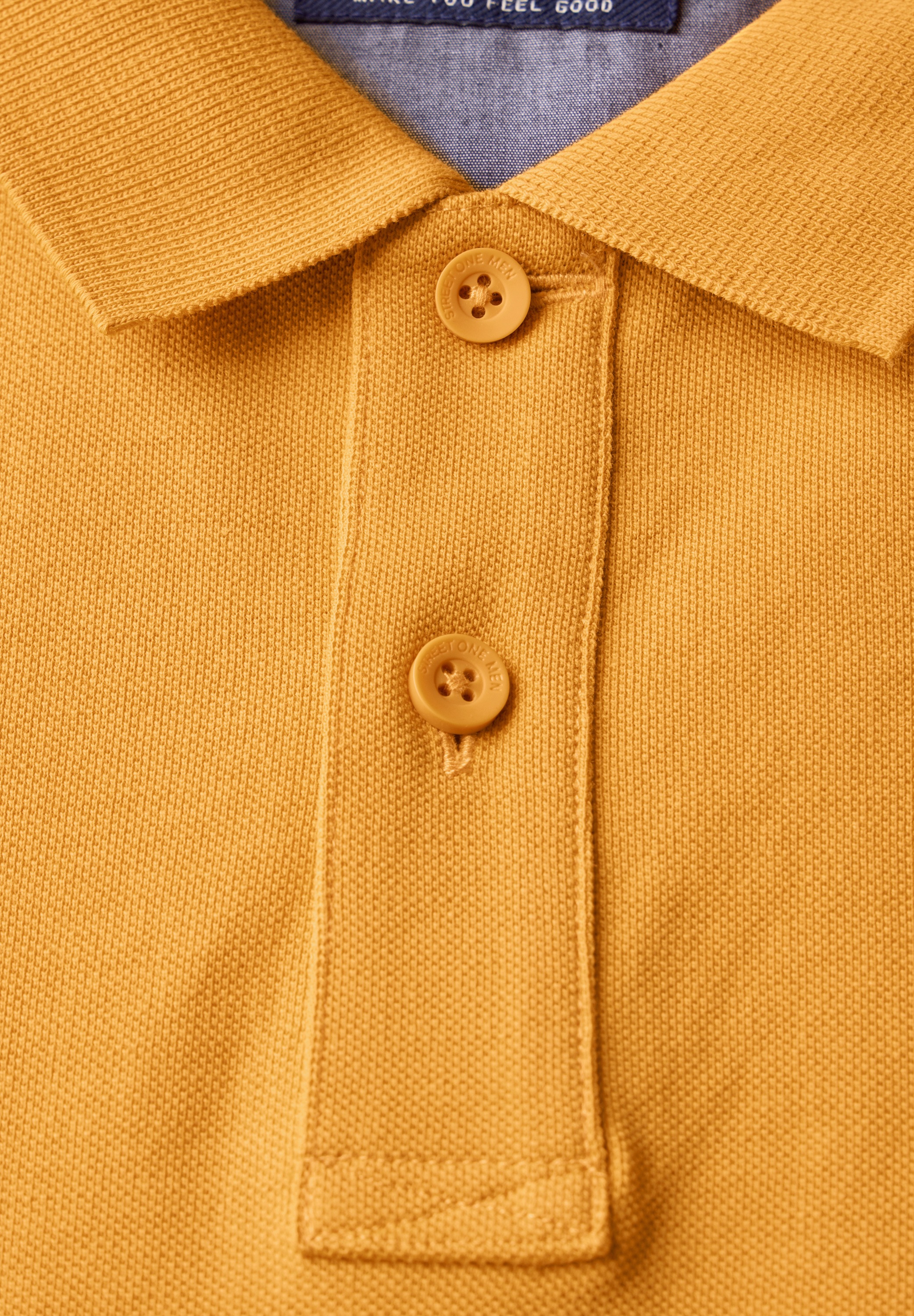 STREET ONE MEN Poloshirt, aus reiner Baumwolle