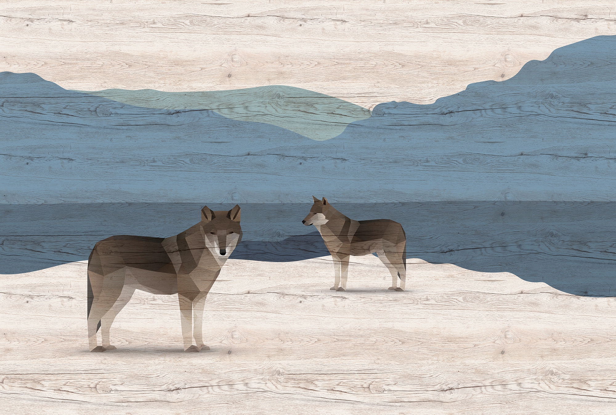 living walls Fototapete "Walls by Patel Yukon" glatt Vlies, Wand