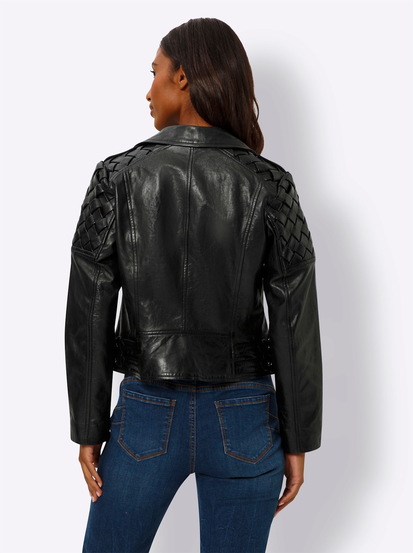 heine Lederjacke, ohne Kapuze