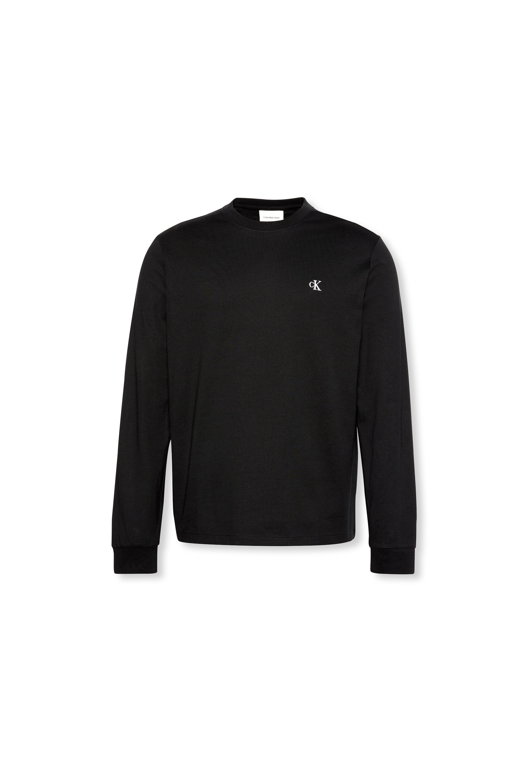 Calvin Klein Jeans Langarmshirt »LS EASY MONOGRAM TEE«, Mit Rundhalsausschnitt, regular fit