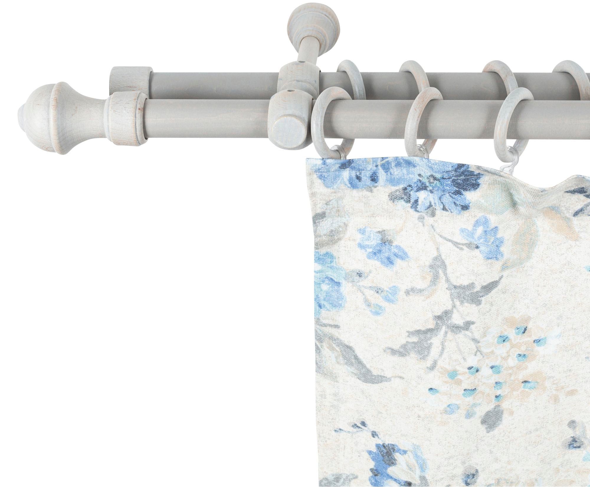 SN DECO GROUP Gardinenstange "Ares" 2 läufig-läufig Fixmaß 28 mm, Holz, ver günstig online kaufen