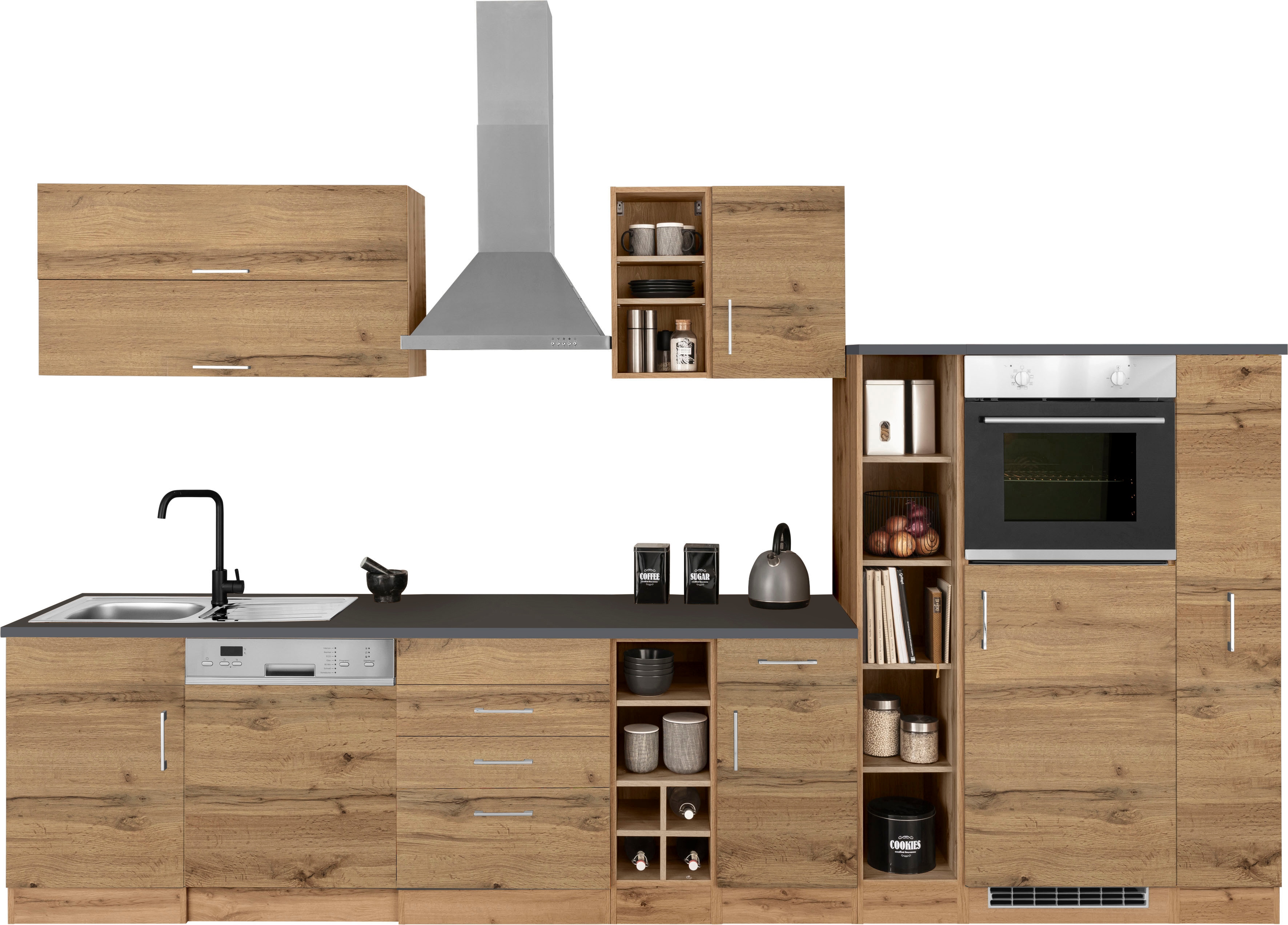 KOCHSTATION Küchenzeile "KS-Colmar" ohne E-Geräte, Breite 360 cm günstig online kaufen