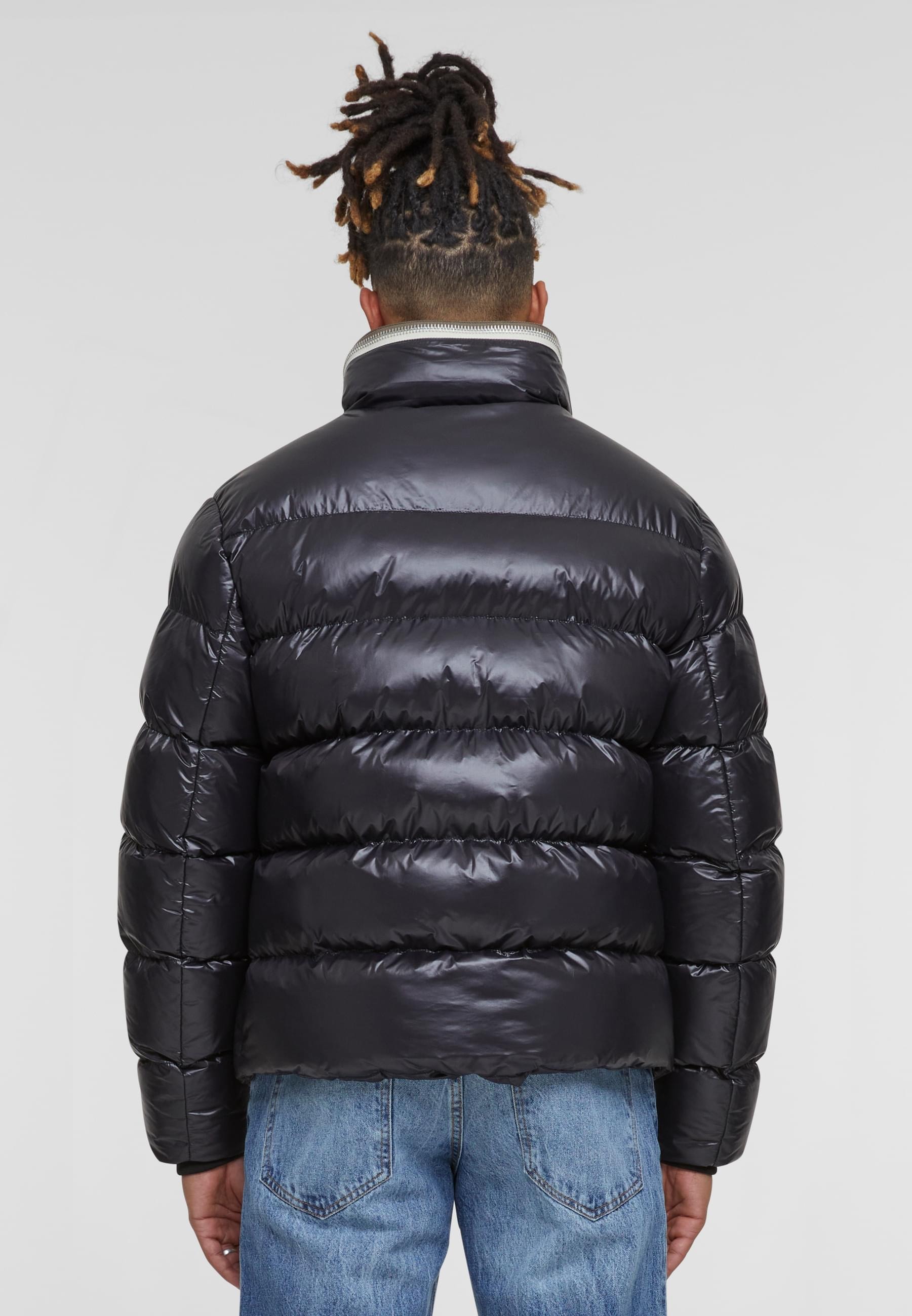 URBAN CLASSICS Winterjacke »Urban Classics Recycled Zip neck Puffer Jacket«, (1 St.), ohne Kapuze