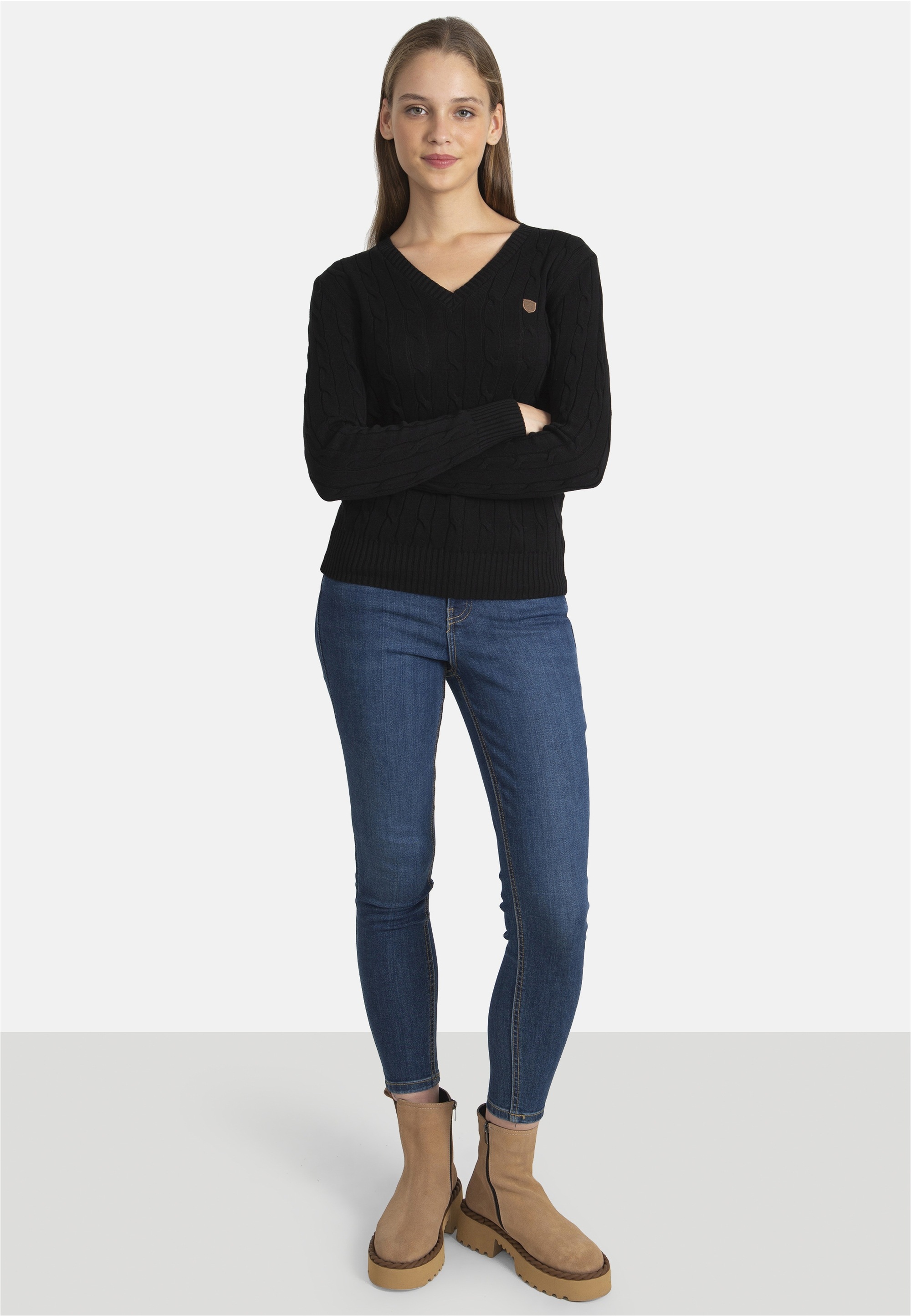 SIR RAYMOND TAILOR Strickpullover »Frenze«, (1 tlg.), mit klassischem V-Ausschnitt