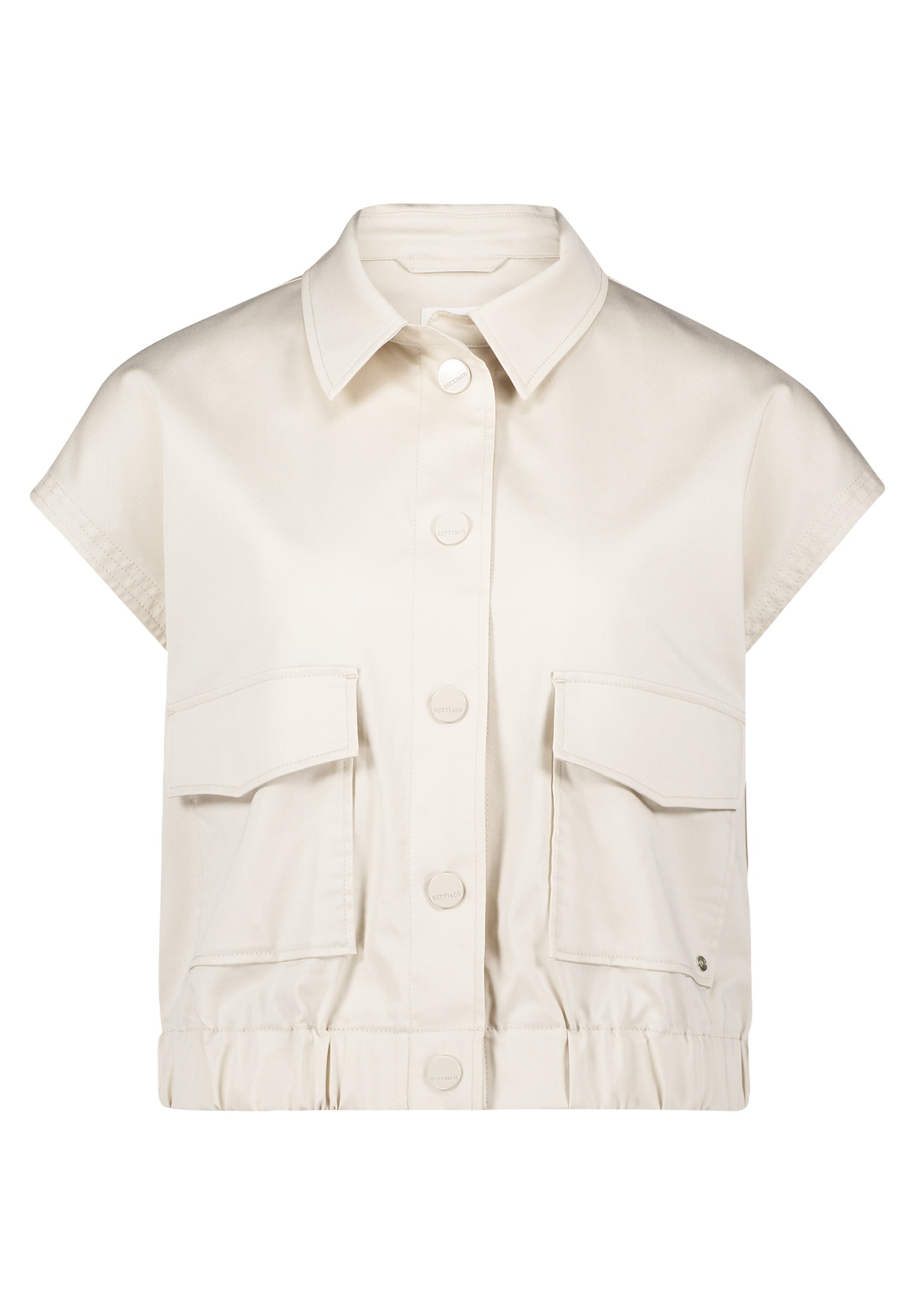 Betty&Co Kurzweste »Betty & Co Sommerweste mit Kragen«, Material