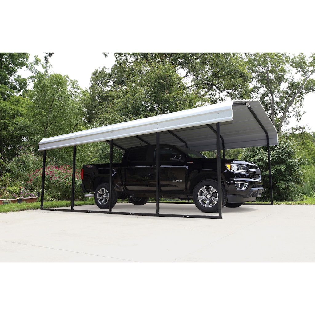 ShelterLogic Einzelcarport »Neapel«, Stahl, 360 cm, schwarz-weiß