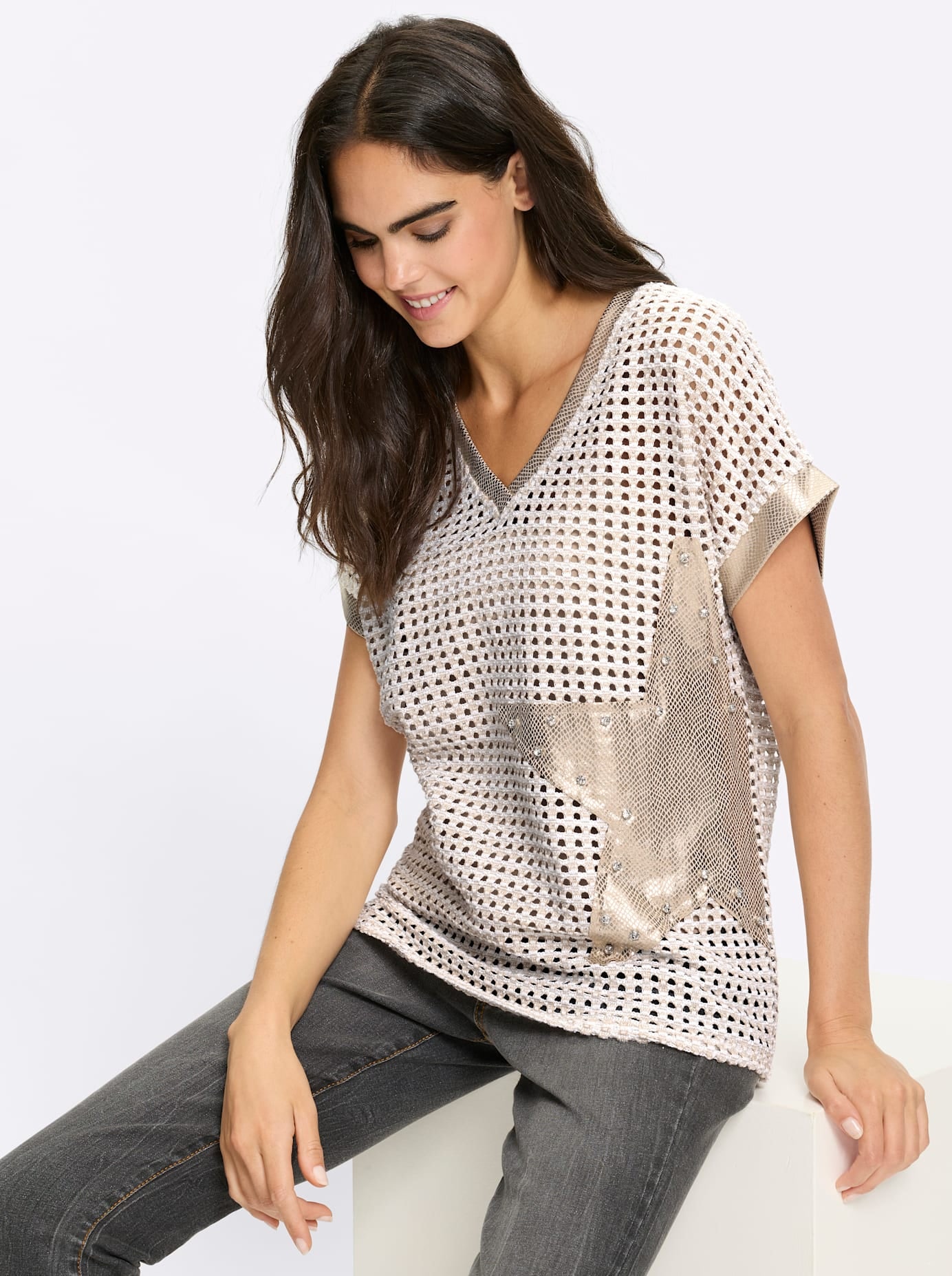 heine Kurzarmpullover »Pullover«