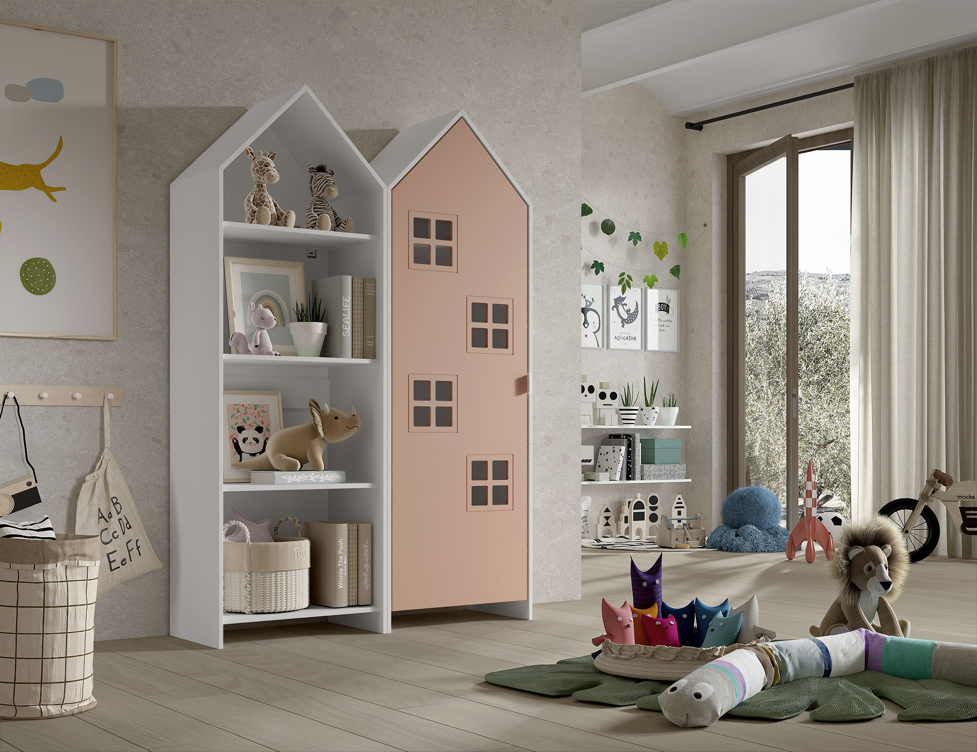 Vipack Kleiderschrank "Set Casami Bruges in trendigem Design, 1 Regal u. 1 günstig online kaufen