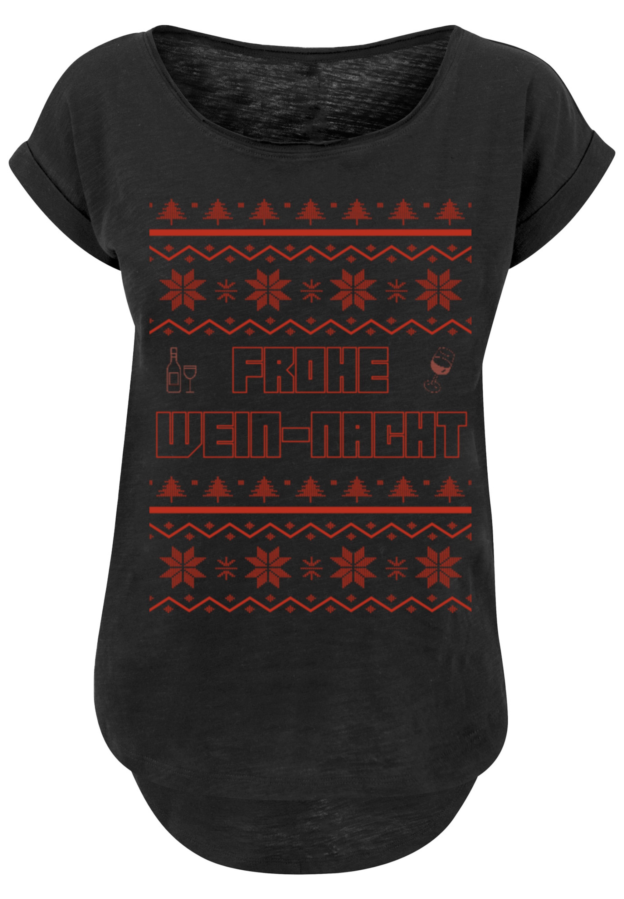 F4NT4STIC T-Shirt »Frohe Wein-Nacht«, Print