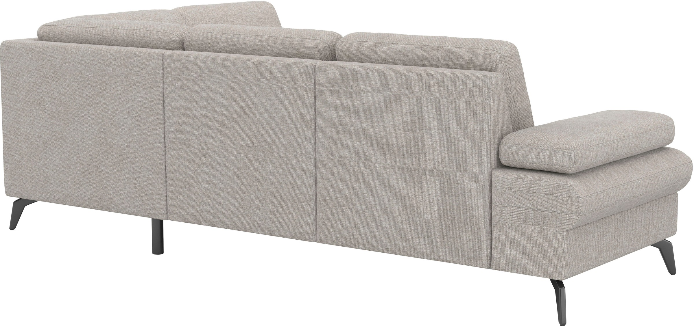 sit&more Ecksofa »Morris Jubi L-Form«, inkl. Armteilfunktion und 1 Zierkissen, wahlweise mit Bettfunktion