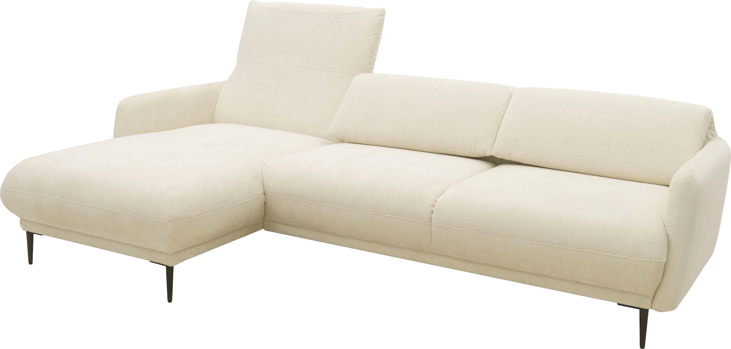 andas Ecksofa »Skovsende Sitzbreite 245 cm, Rückenlehne stufenlos hochklappbar für«, individuellen Sitzkomfort Kopfteilverstellung, L-Form