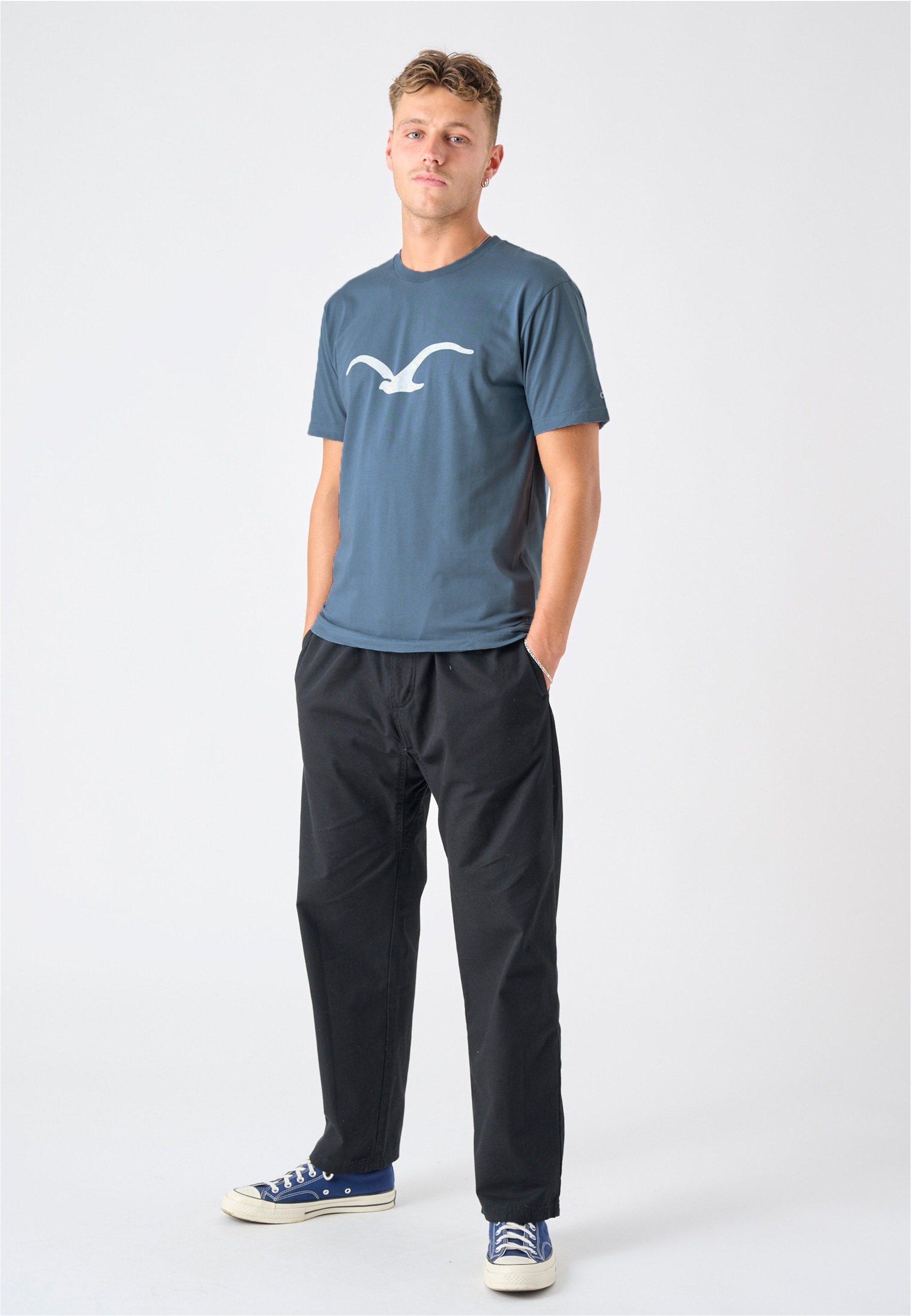 Cleptomanicx T-Shirt »Mowe«, mit klassischem Print