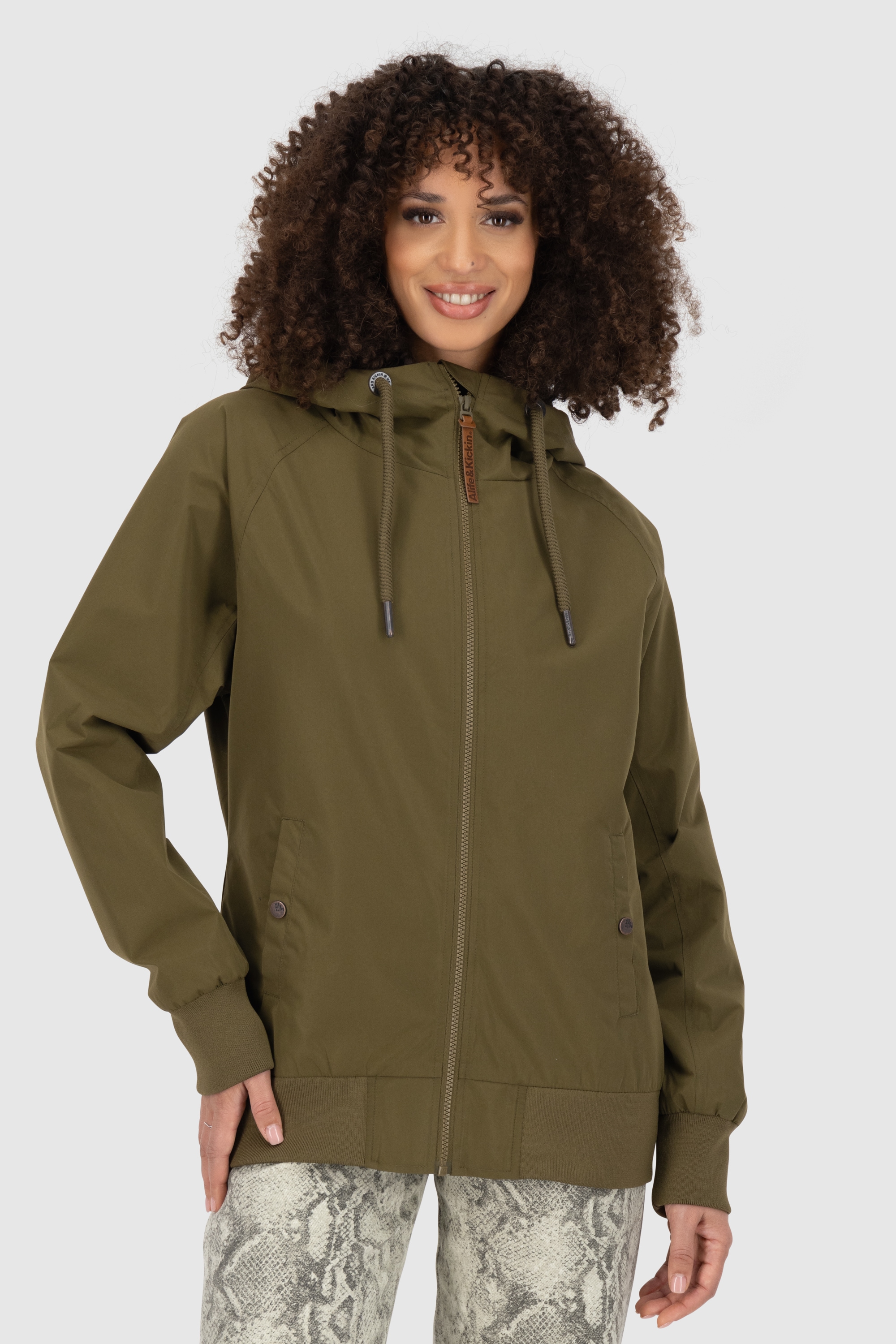 Alife & Kickin Outdoorjacke "RenitaAKA" mit Kapuze mit Kapuze in bequemen Fit