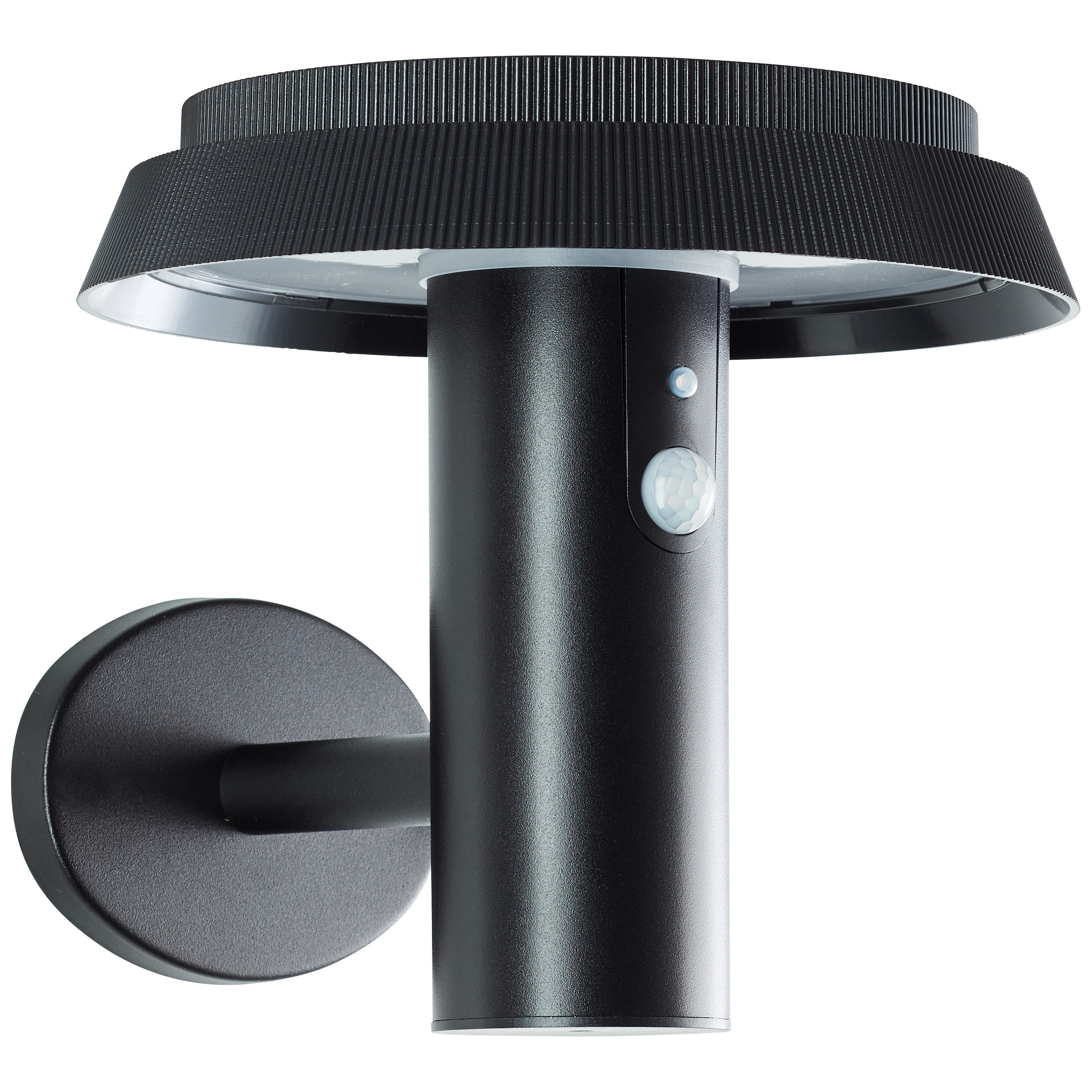 Brilliant LED Außen-Wandleuchte »Alvero«, Solar, 21 cm, 500 lm, 3000 K, Metall, schwarz