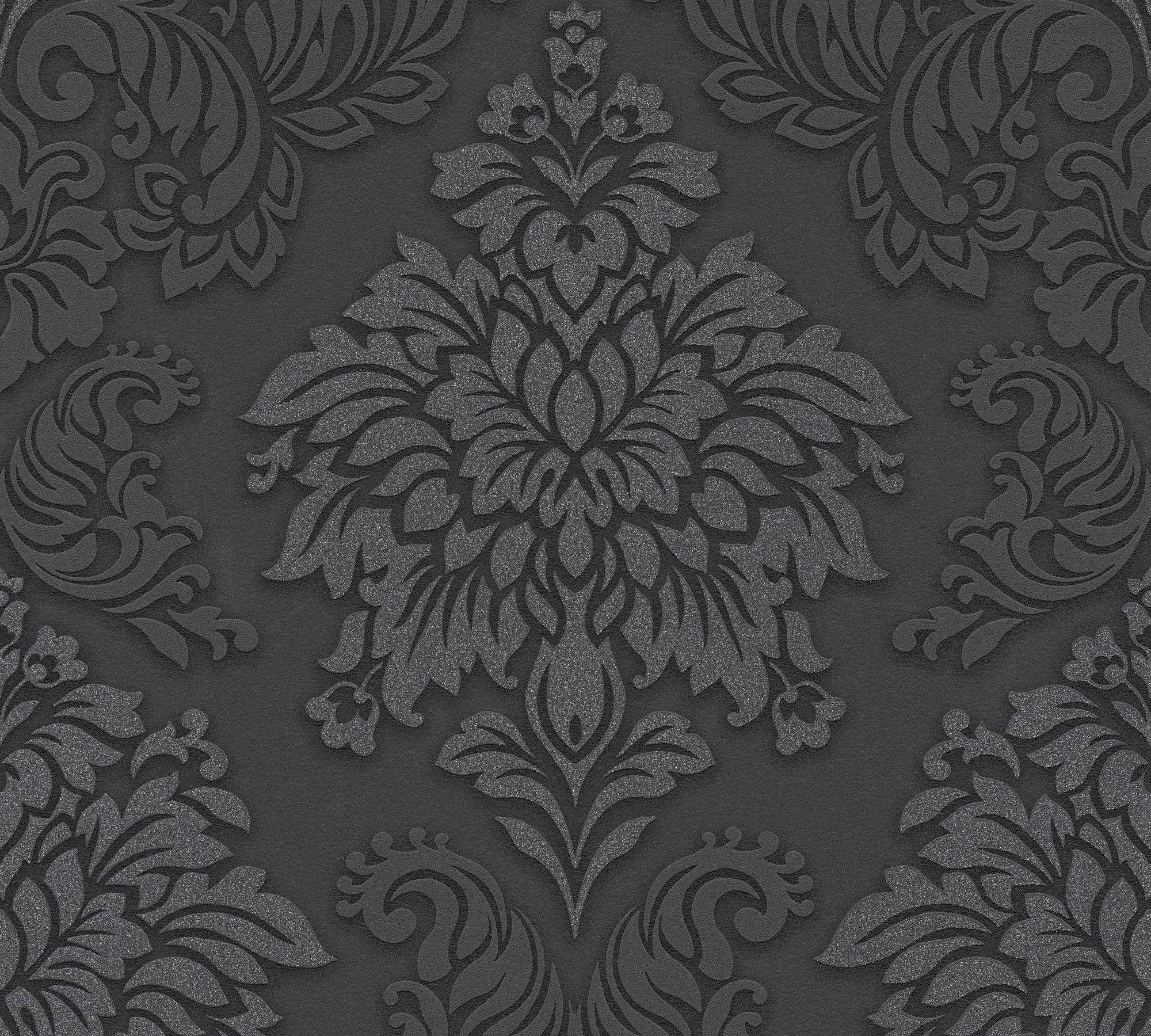 Living Walls Vliestapete "Metropolitan Stories Lizzy London" Barock Gemustert Ornamental Leicht Strukturiert Ornament Tapete Barock Metallic Tapeten