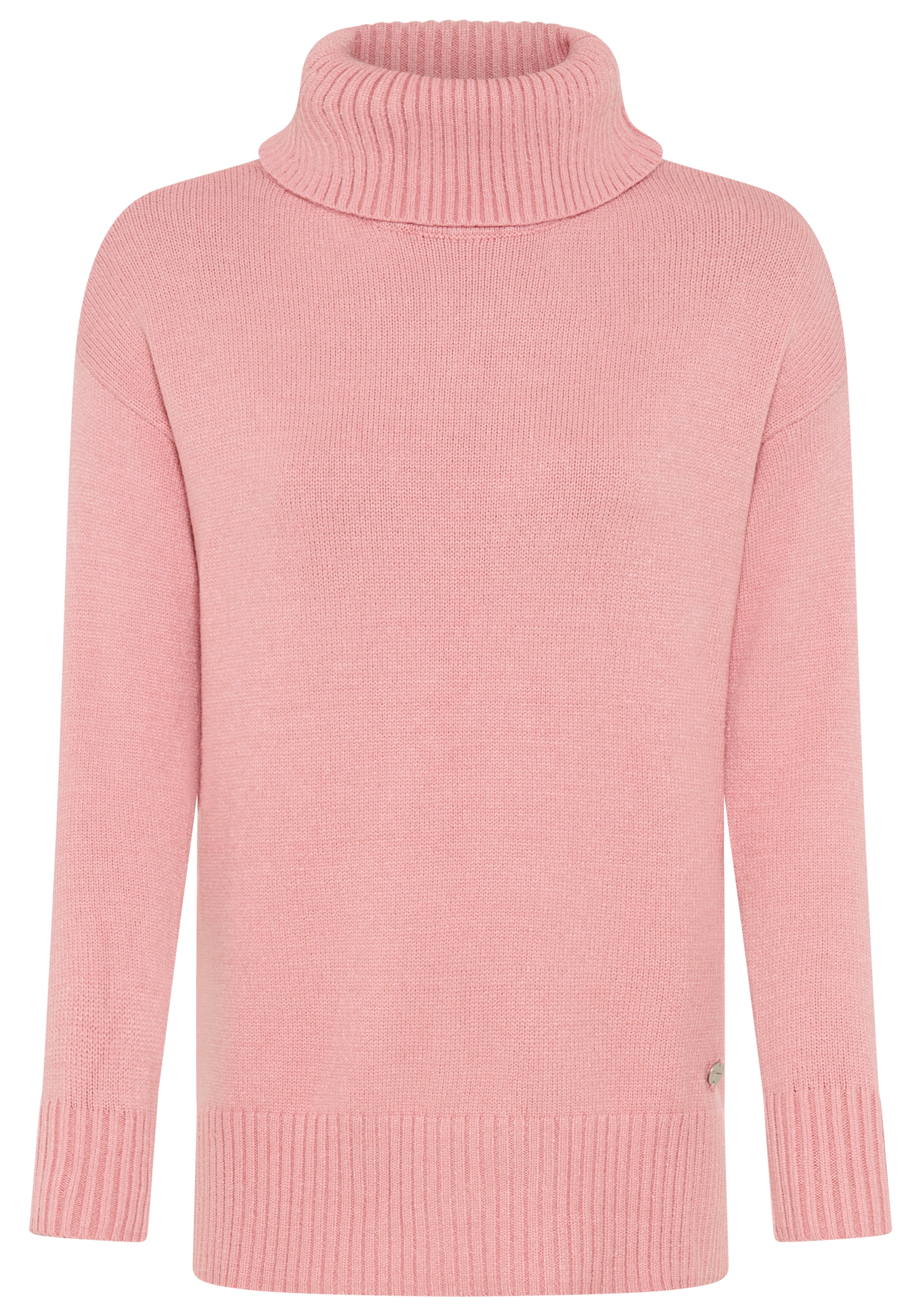 Tamaris Rollkragenpullover »aus weicher Viskosemischung« in lässiger Form mit seitlichen Schlitzen