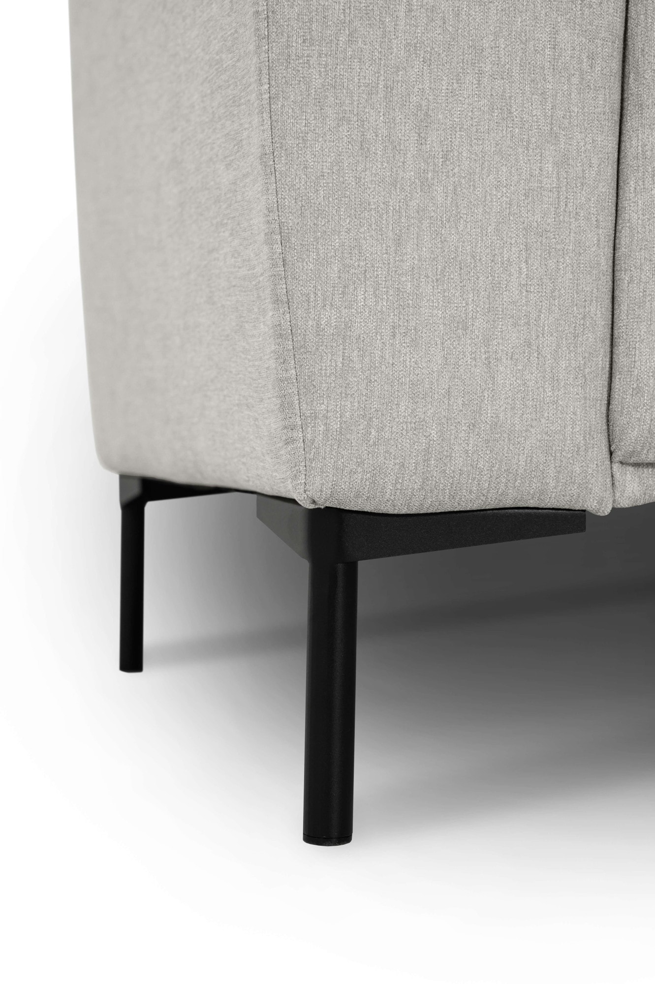 andas Ecksofa »Melby«, (2 St.), Breite 275 cm, in einem weichen Struktur Stoff, lose Rückenkissen