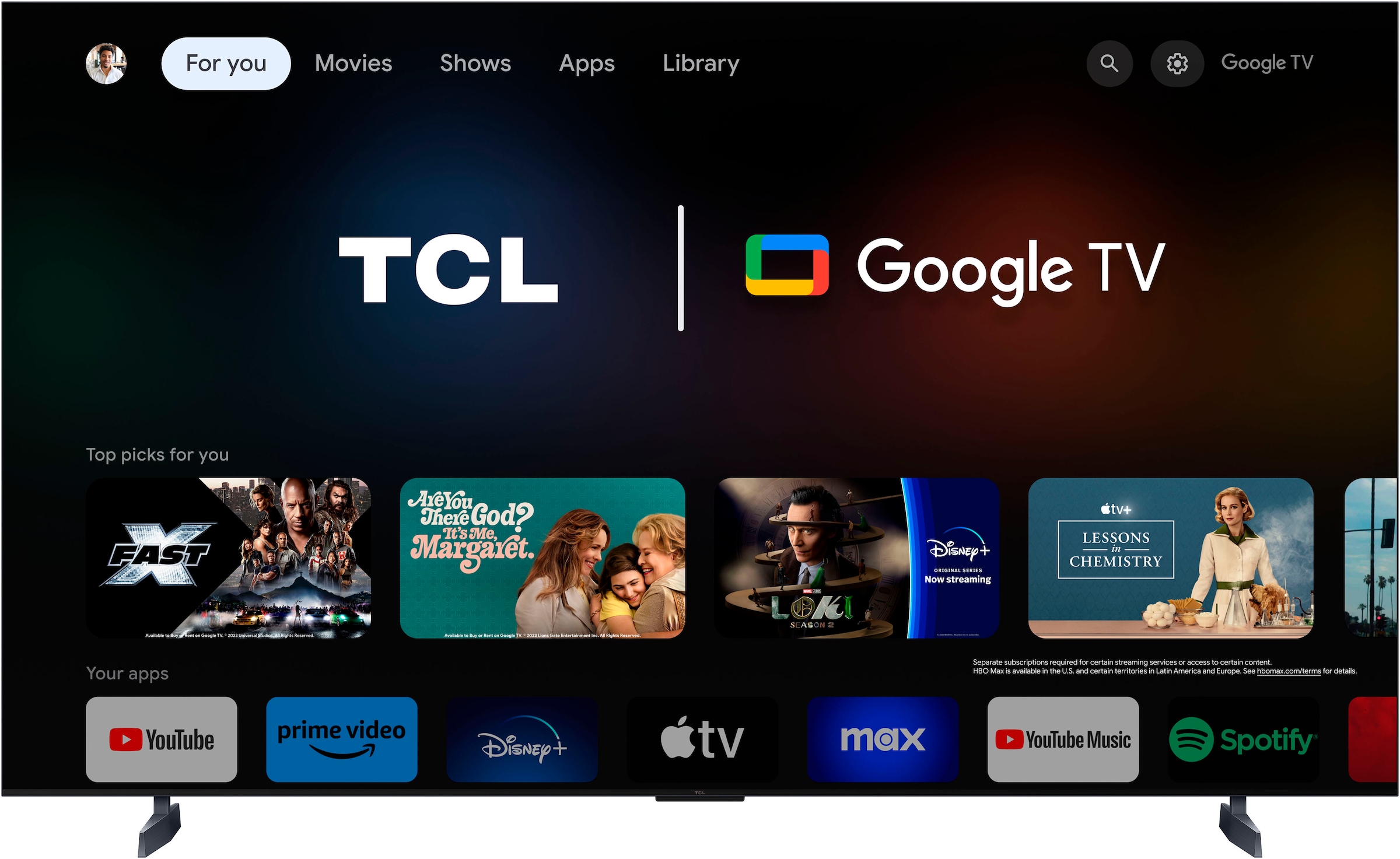 TCL QLED Mini LED-Fernseher, 215 cm/85 Zoll, 4K Ultra HD, Google TV-Smart-TV