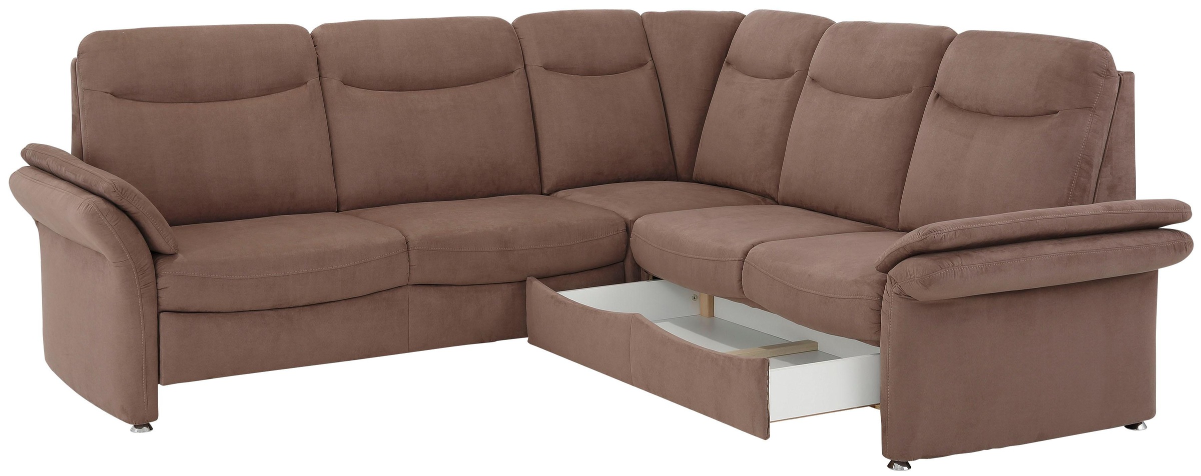 Home affaire Ecksofa »Tahoma L-Form«, mit Armlehnfunktion, wahlweise Bettfunktion, Schublade, Relaxfunktion