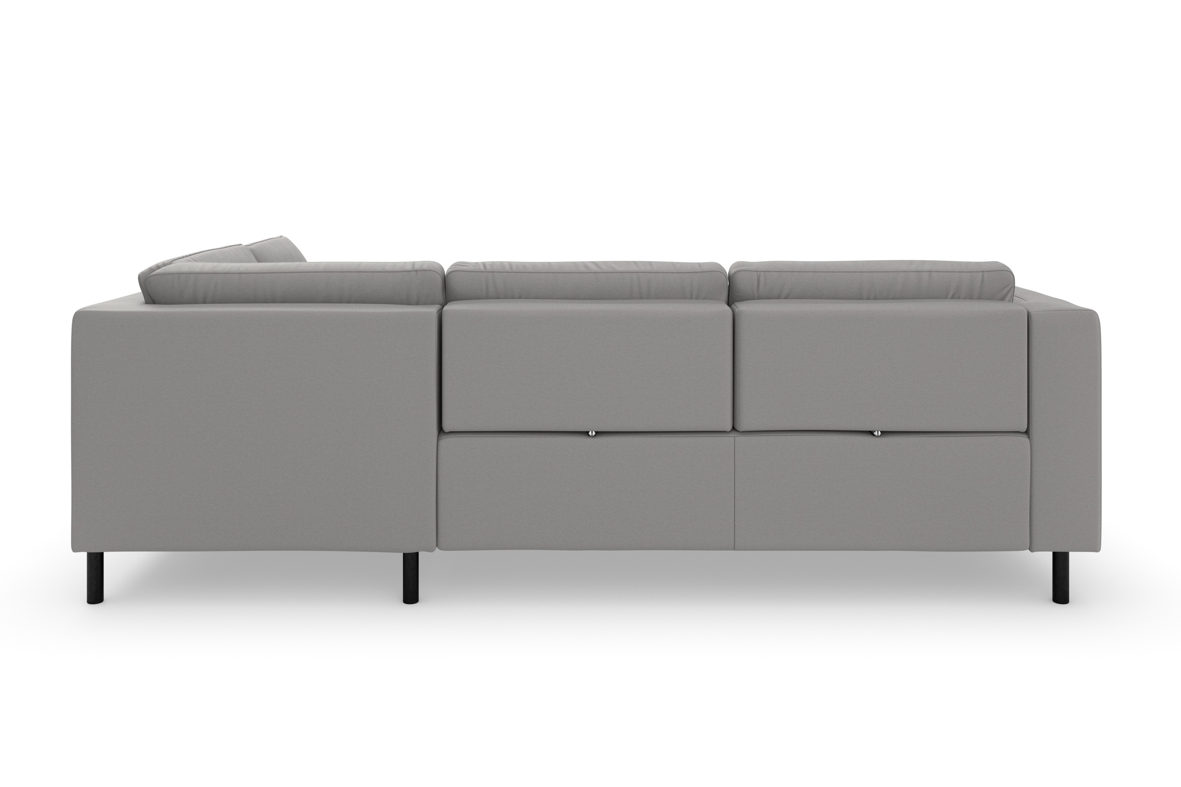 sit&more Ecksofa »Olsen L-Form« inklusive Sitztiefenverstellung, wahlweise mit Bettfunktion, 15cm hoch