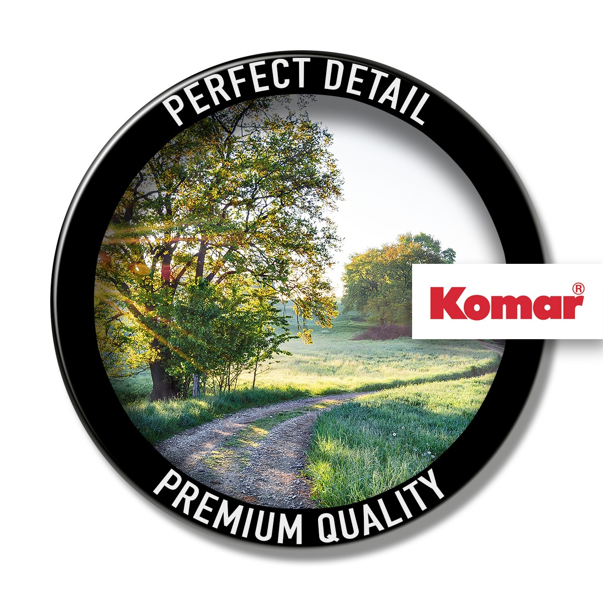 Komar Fototapete »Meadow Trail - Größe 368 x 254 cm« bedruckt glatt Wohnzimmer, Schlafzimmer