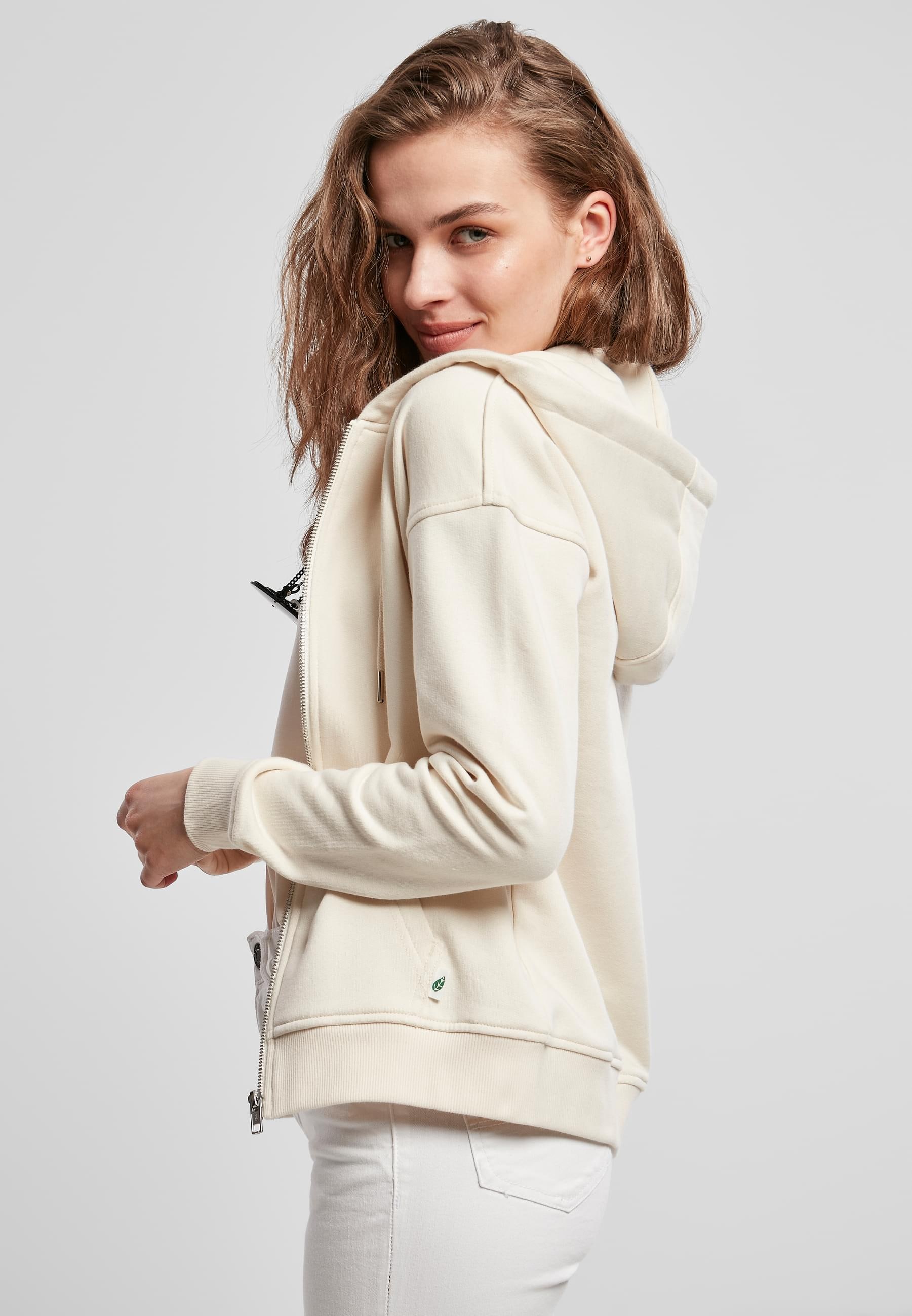 URBAN CLASSICS Sweatjacke »Urban Classics Damen Ladies Organic Terry Zip Hoody«