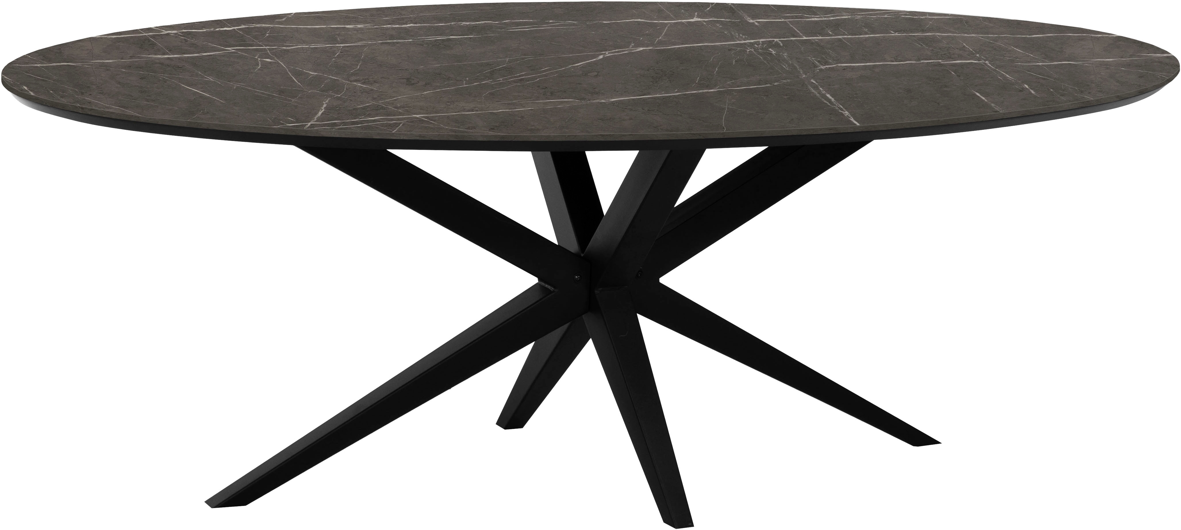 OMG Design "Wellington" 1 Stk. tlg. Hochwertige Melamin-Tischplatte mit Metallgestell