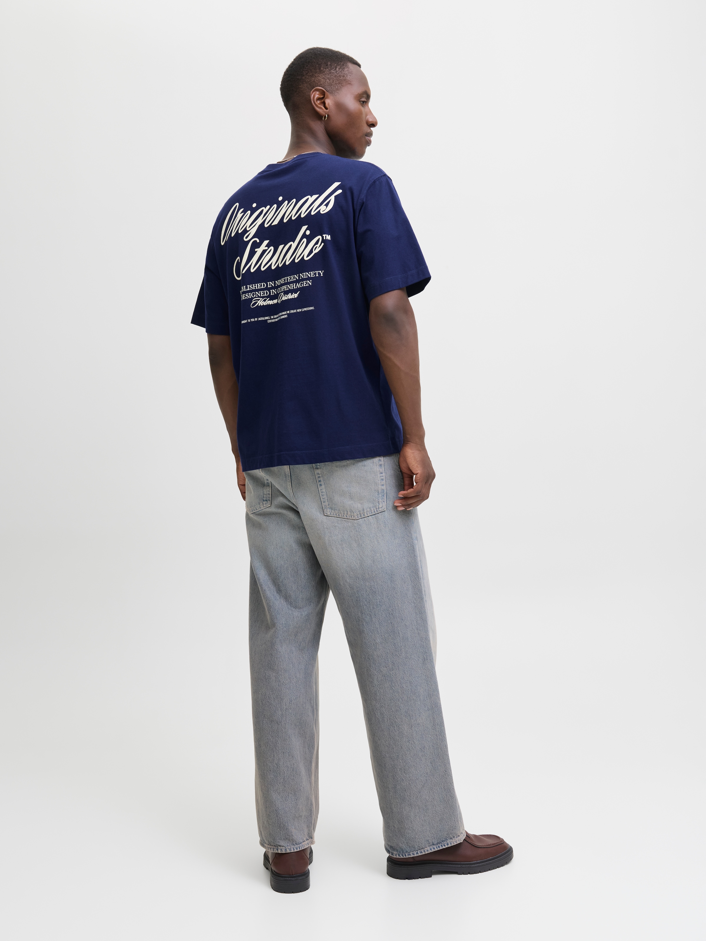 Jack & Jones Kurzarmshirt »JORNORREBRO TYPO TEE SS CREW NECK NOOS«