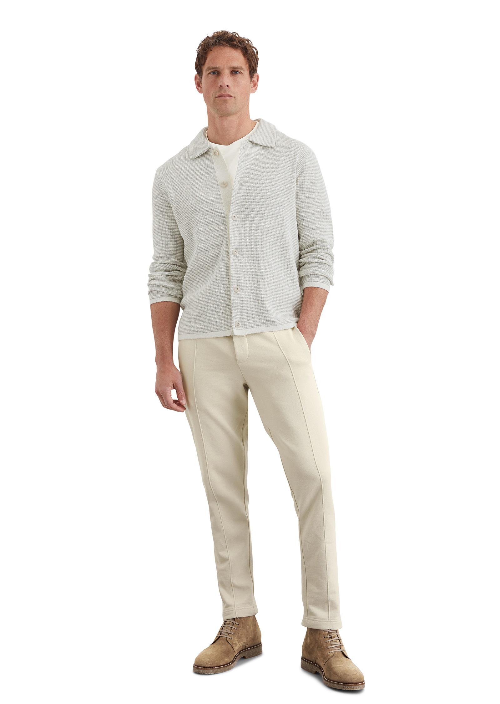 Marc O'Polo Cardigan »aus strukturiertem Bio-Baumwoll-Mix«