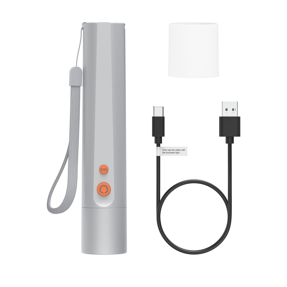 Hama LED Taschenlampe »LED-Taschenlampe, aufladbar, Aluminium, 4 Modi + SOS« stromsparend, robust