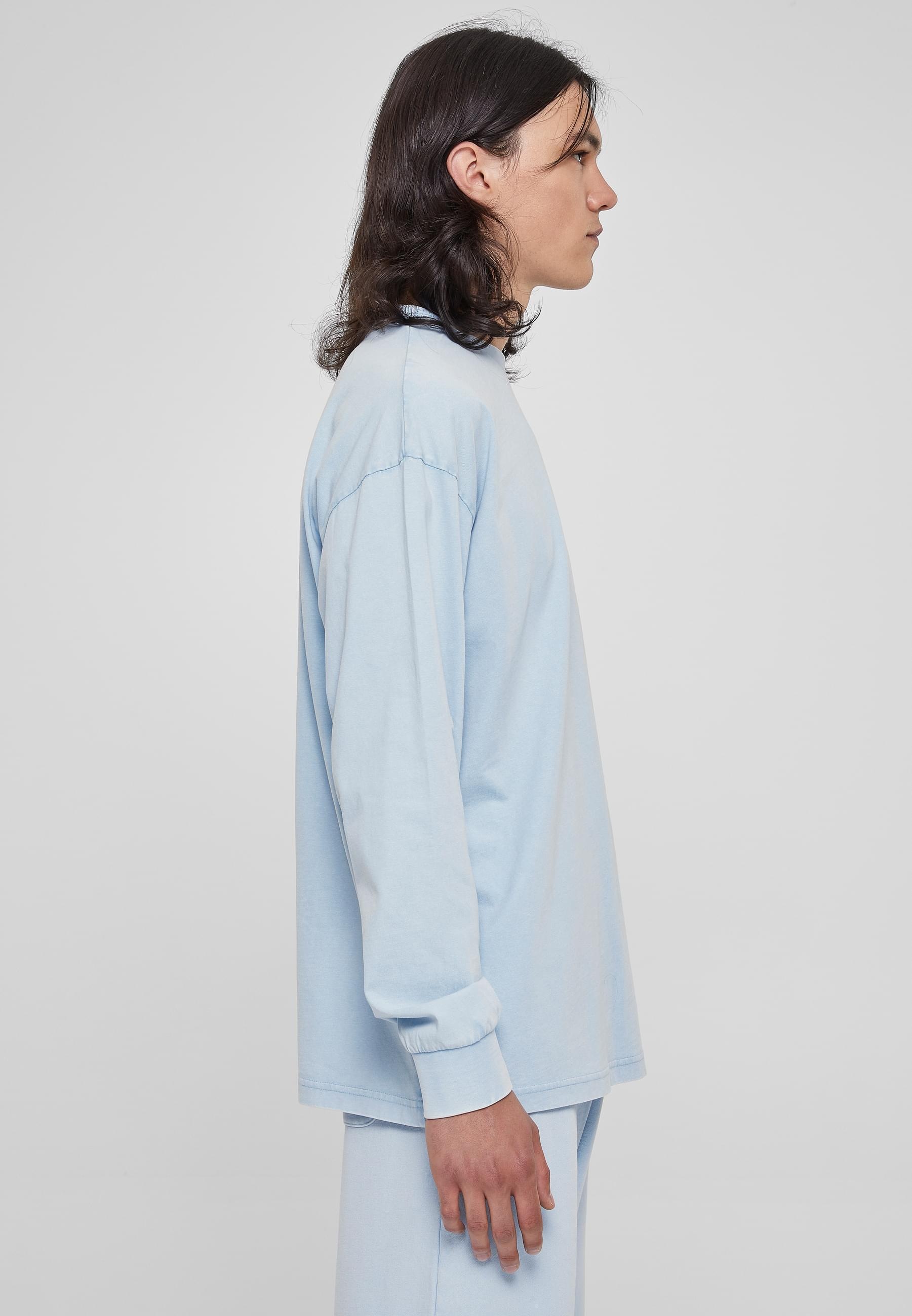 URBAN CLASSICS Longsleeve »Urban Classics Herren Heavy Boxy Acid Wash Longsleeve«, (1 tlg.)