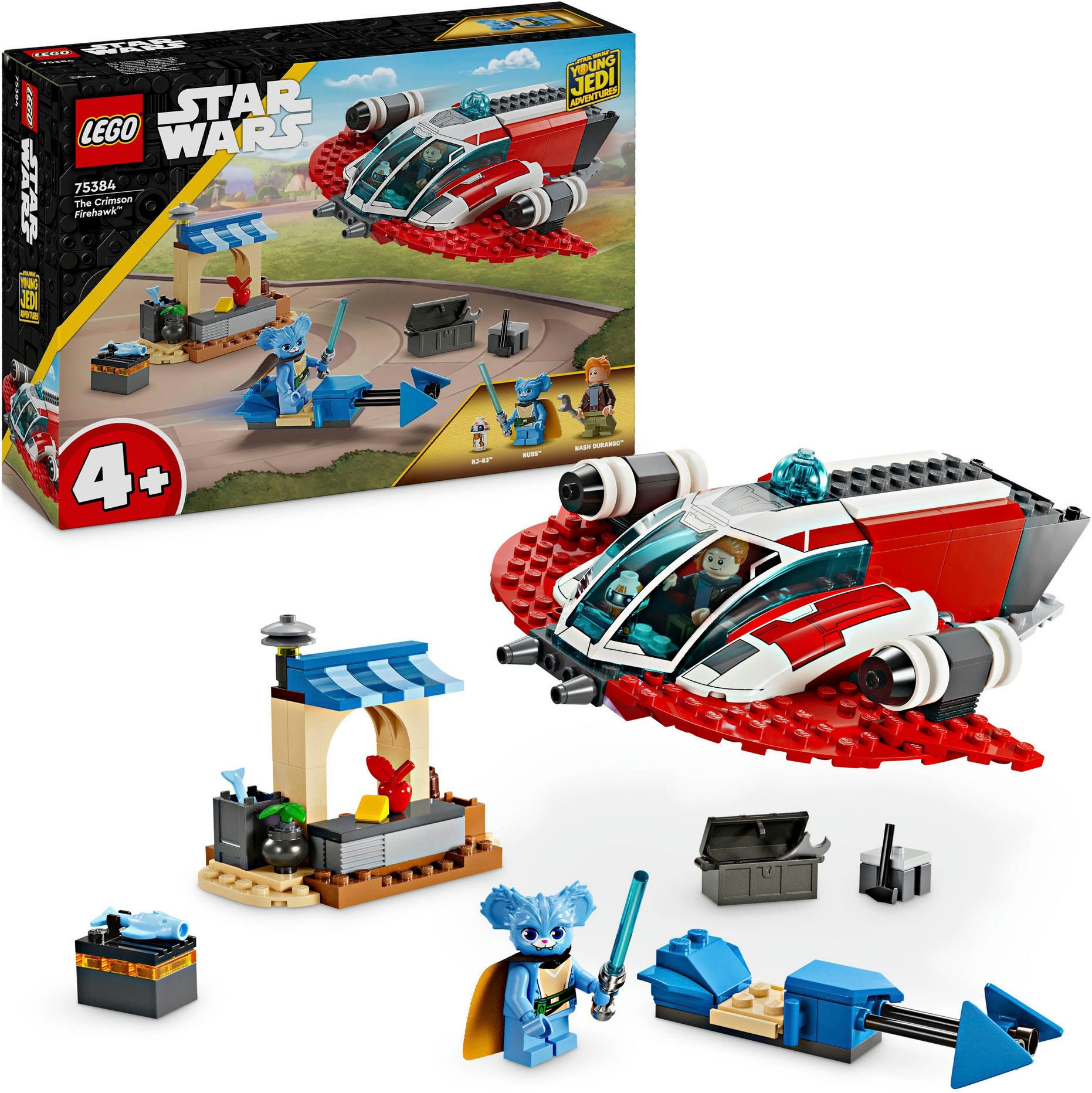 LEGO® Konstruktionsspielsteine »Der Crimson Firehawk™ (75384), LEGO Star Wars™«, (136 St.), Made in Europe